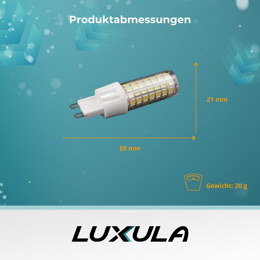 LUXULA LED-Leuchtmittel LUXULA LED-Leuchtmittel G9 7 W 4000 K Neutralweiß, G9, Neutralweiß