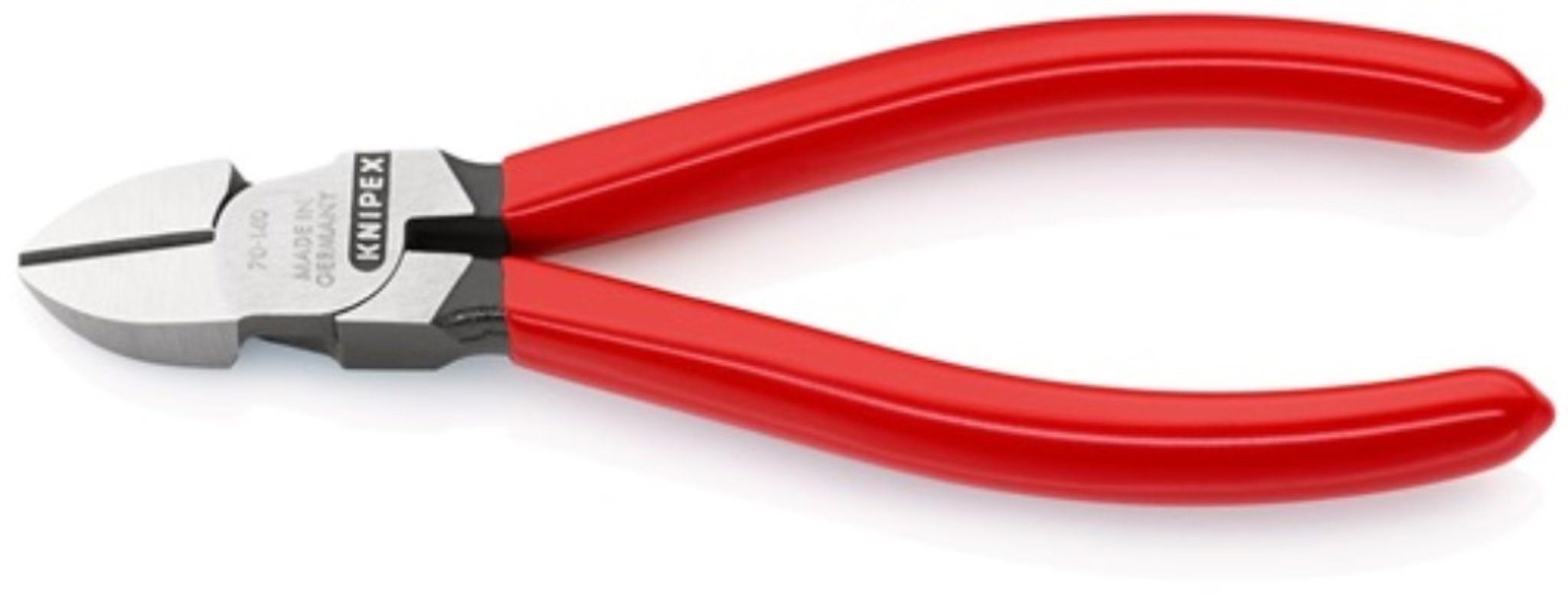 Knipex Seitenschneider KNIPEX 70 01 140 Seitenschneider Länge 140 mm Kopf poliert Kunststof