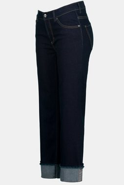 Gina Laura Regular-fit-Jeans 7/8-Jeans Identity 5-Pocket Bügelfalte Umschlag