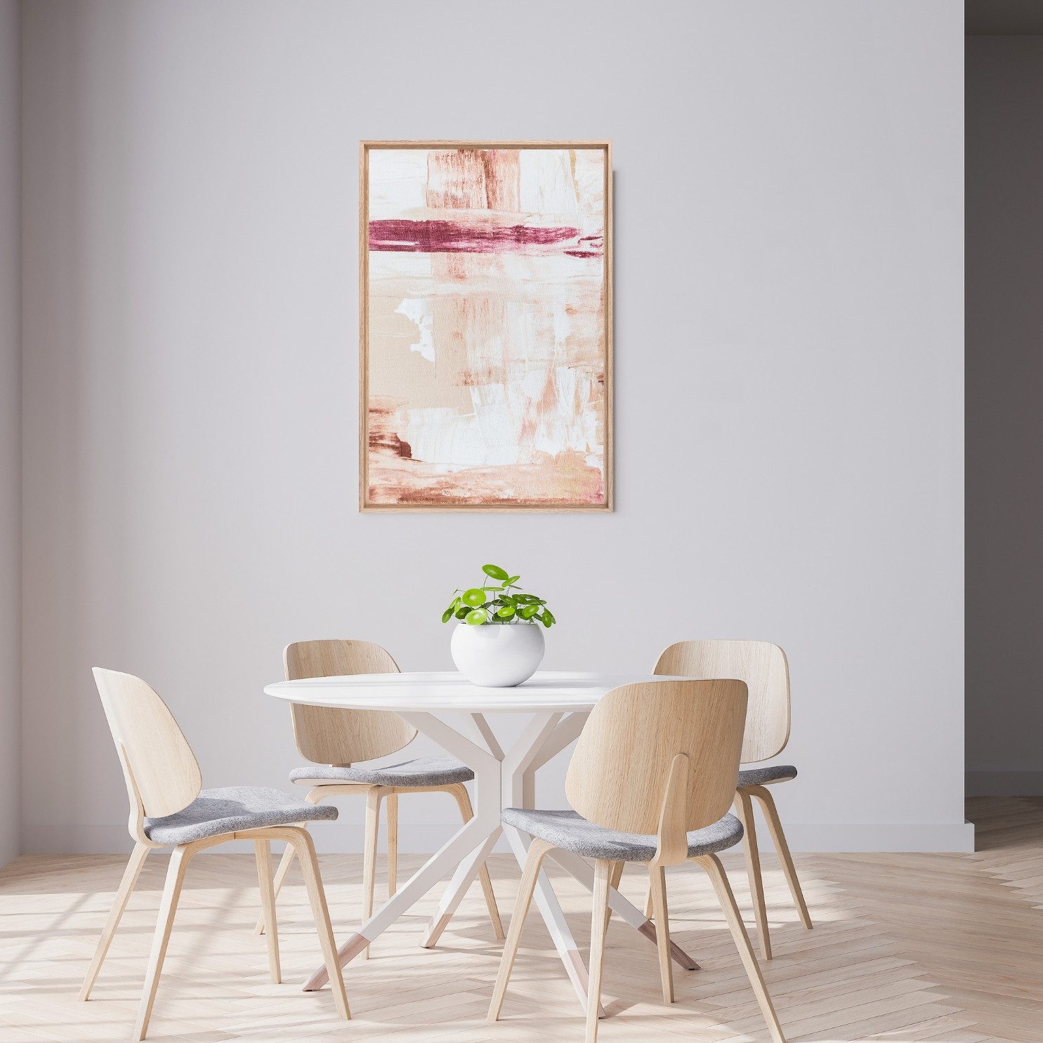 Clamaro Bilderrahmen, Schattenfugenrahmen Keilrahmen Eiche Hell günstig online kaufen