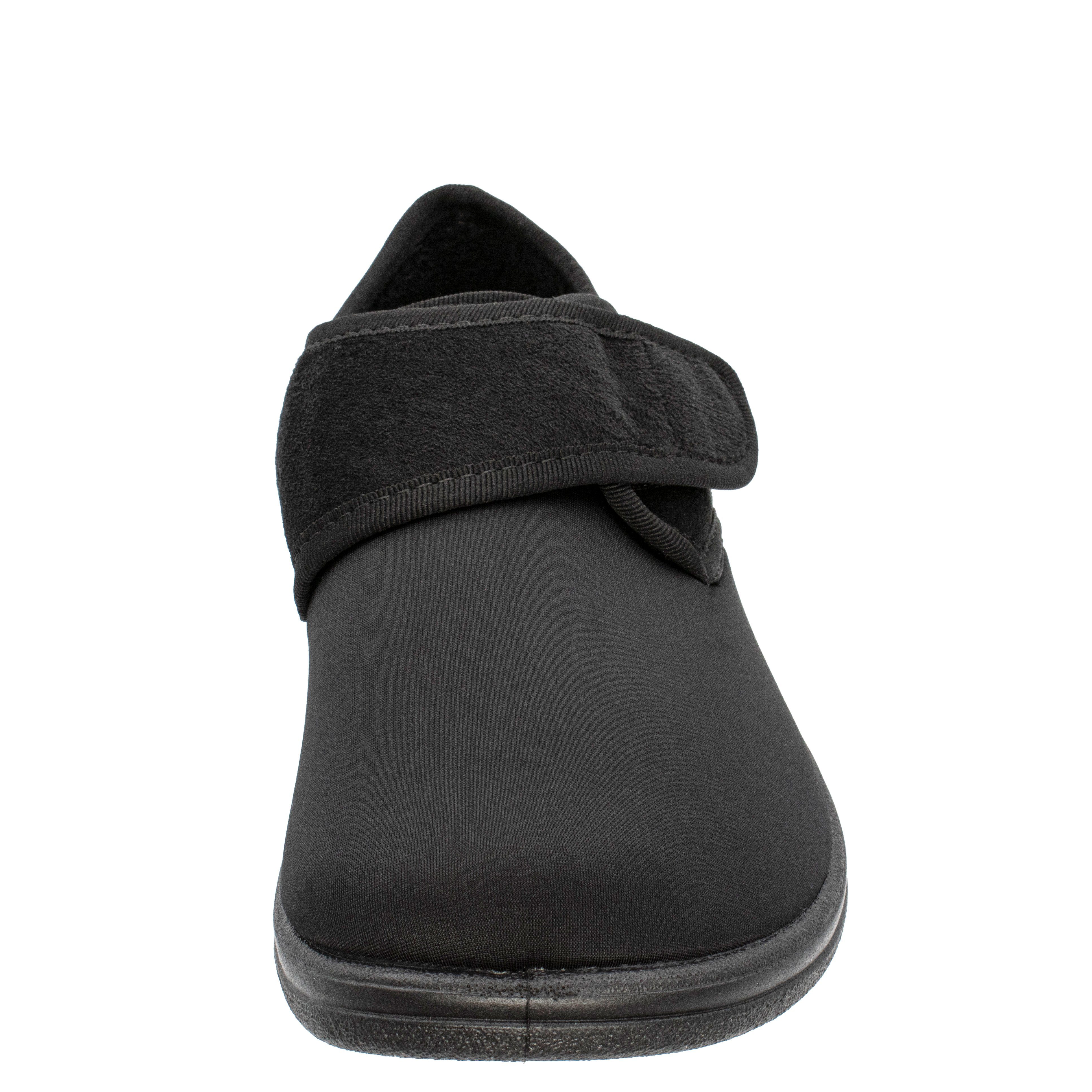 Fischer-Markenschuh Bad Wiessee Hausschuh aus Stretchmaterial, Frotteefutter, Weite L, Einlegesohle herausnehmbar – Bild 4 von 5