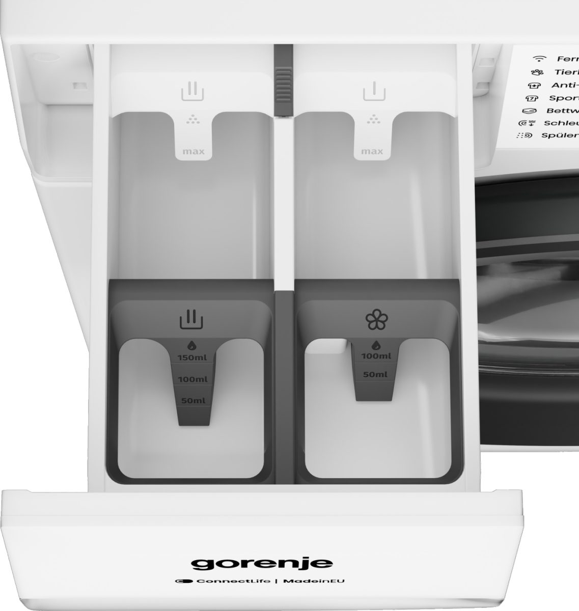 GORENJE Waschmaschine G400 W5G494A1P1, 9 kg, 1400 U/min, selbstreinigende Waschmittelschublade, FastWash – Bild 5 von 5
