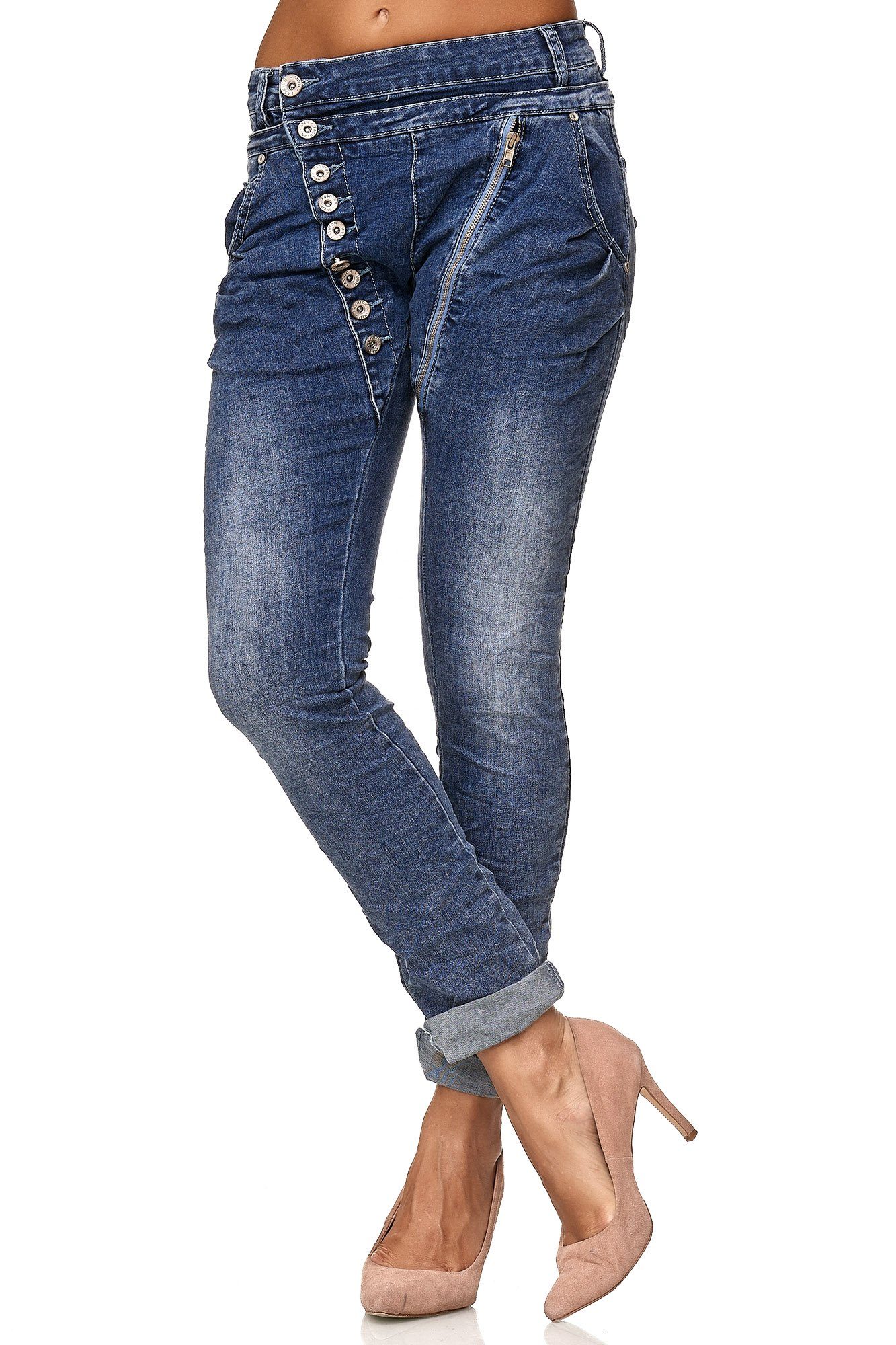 Elara Boyfriend-Jeans Elara Damen Jeans Boyfriend günstig online kaufen