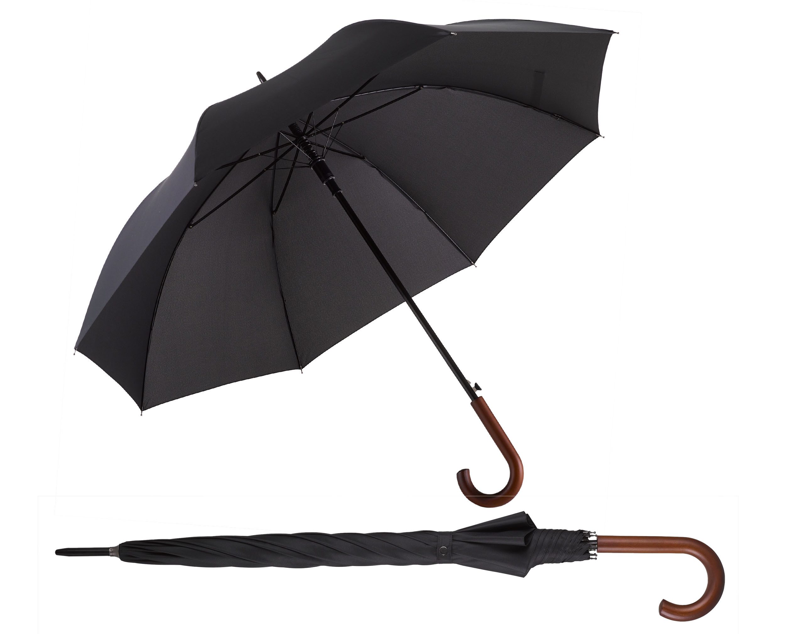 EuroSCHIRM® Partnerschirm Automatik W130, schwarz, Regenschirm günstig online kaufen