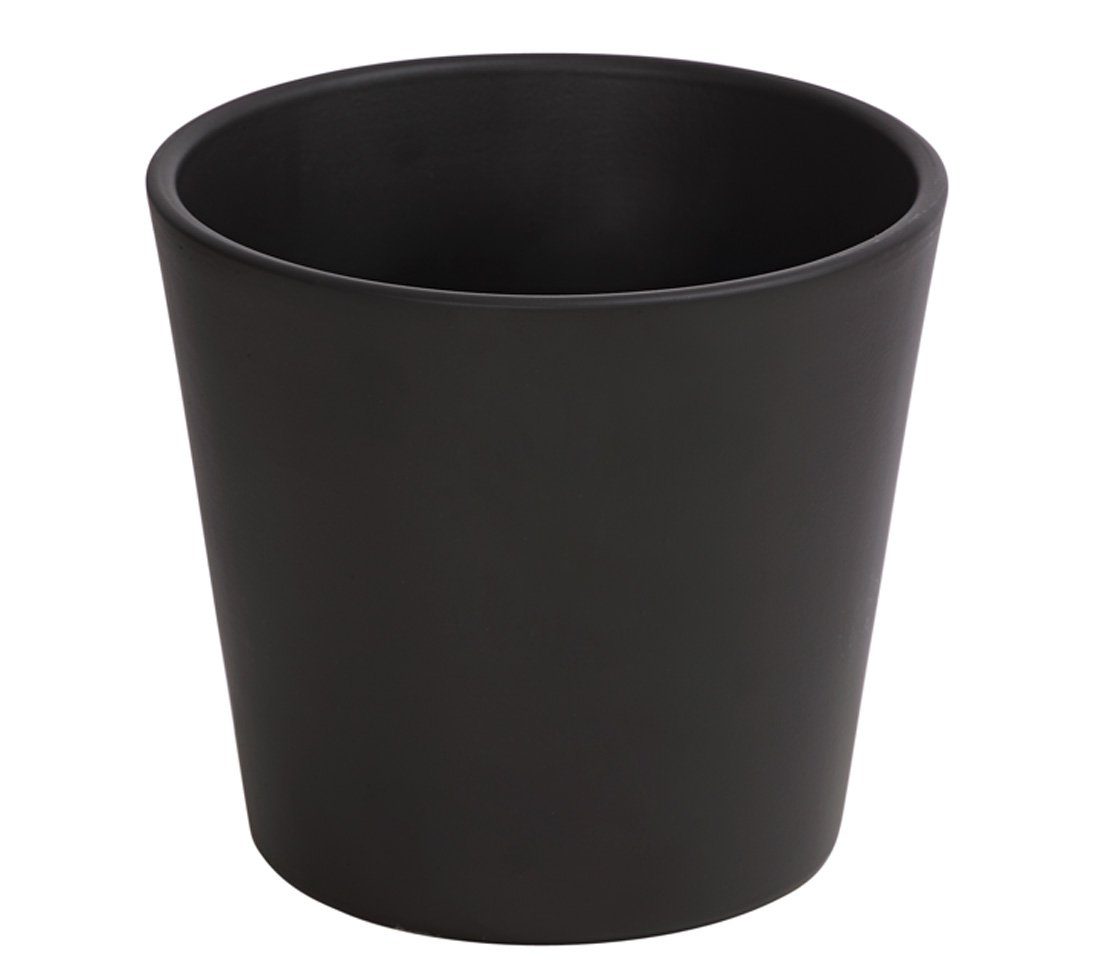 Dehner Übertopf Basic Blumentopf, rund, Keramik, günstig online kaufen