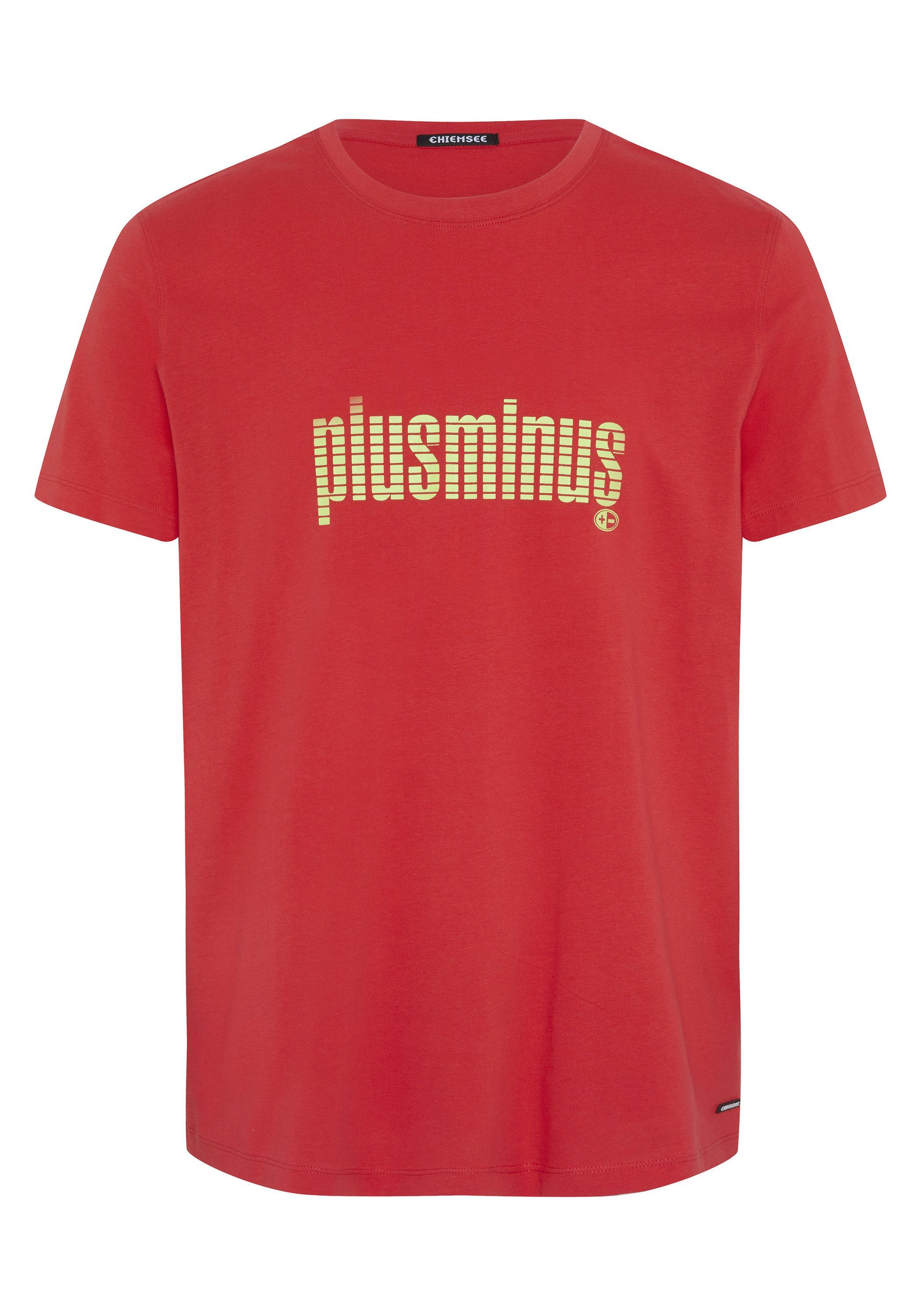 Chiemsee Print-Shirt T-Shirt im plusminus-Design 1 17-1663 Bittersweet