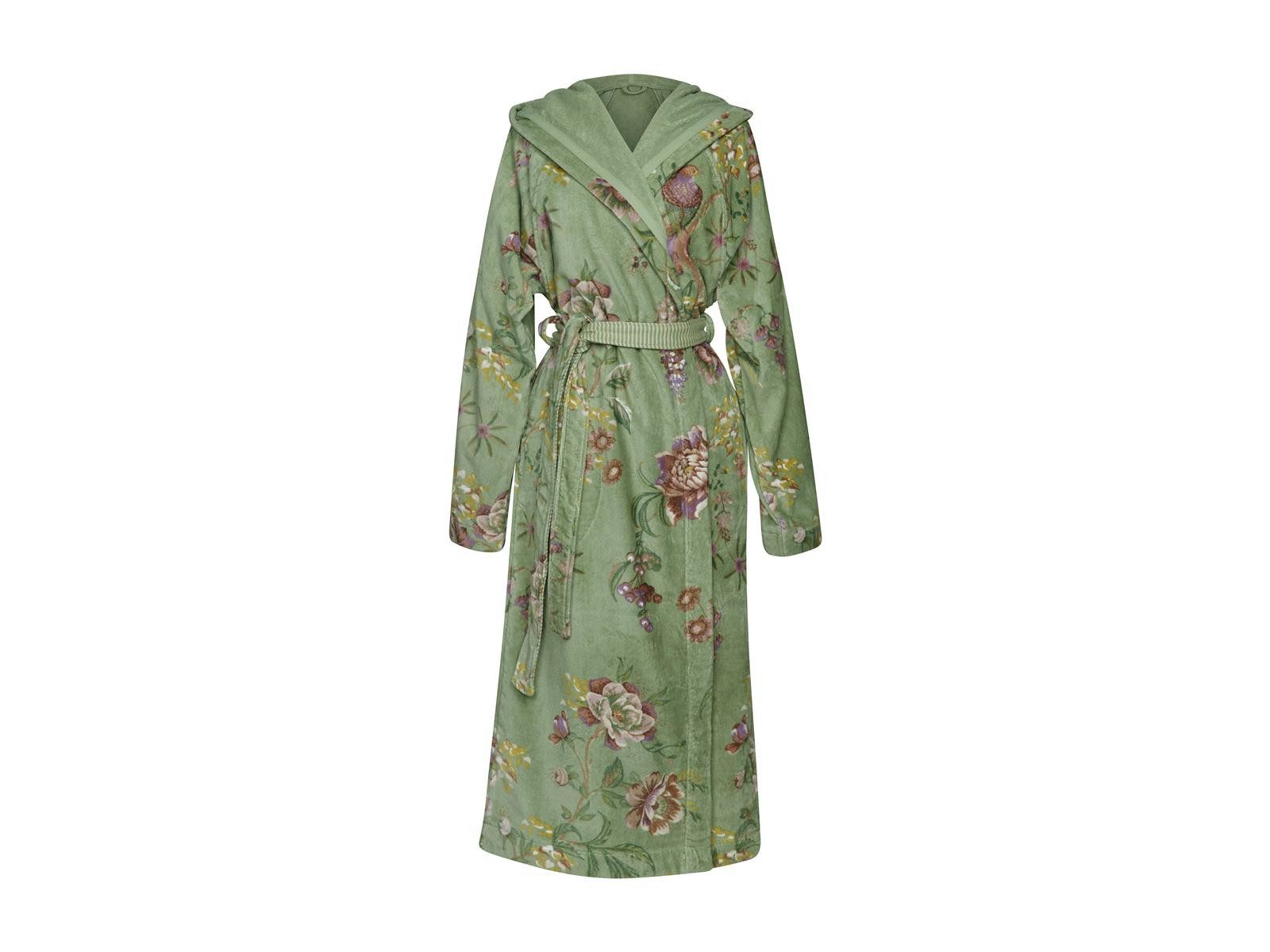 PiP Studio Bademantel Secret Garden Bademantel green S (1Stück), 100% Baumw günstig online kaufen