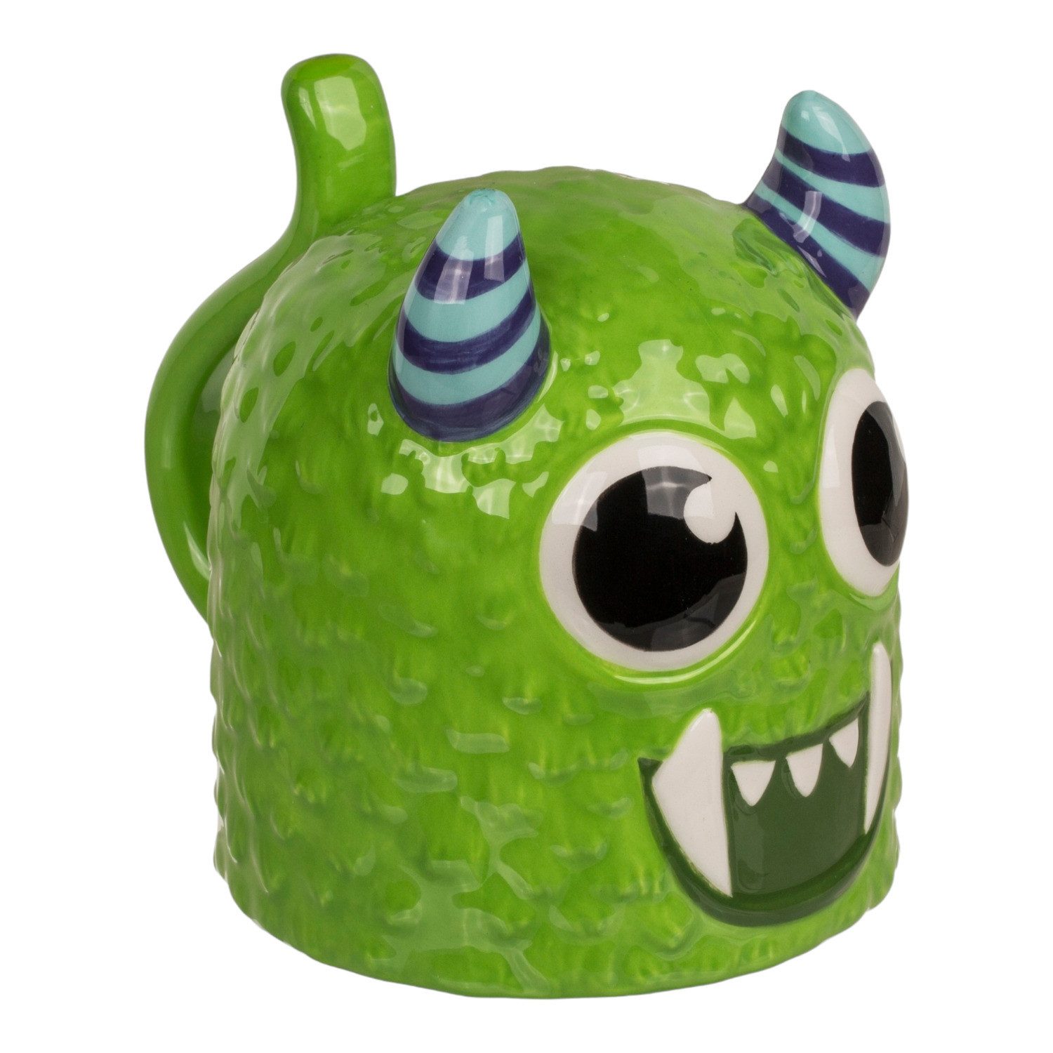 Out of the Blue Tasse Grünes Monster kopfüber Kaffeebecher Kindertasse aus Keramik