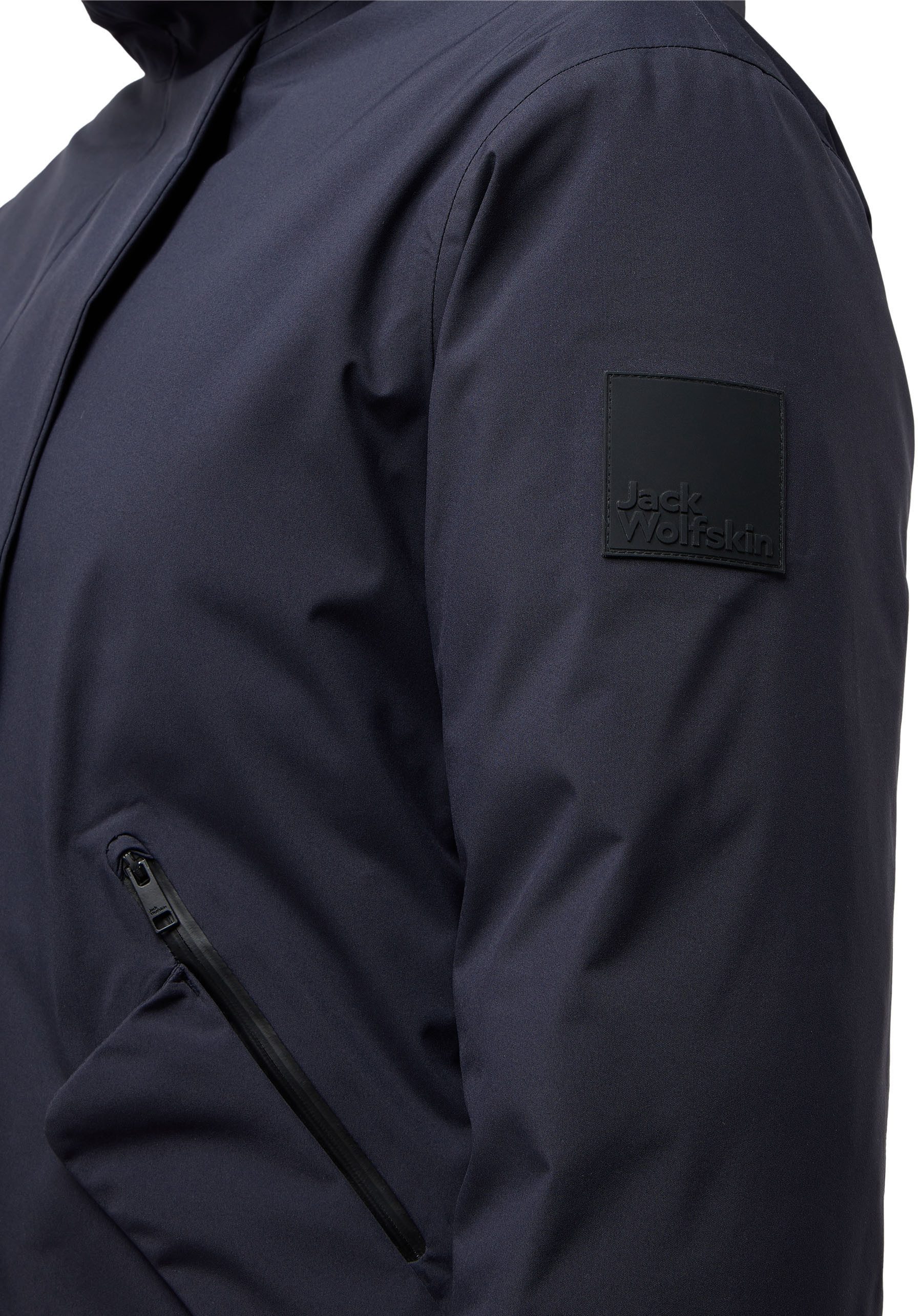 Jack Wolfskin Daunenmantel BRANDENBURGER mit Kapuze, winddicht und windabweisend – Bild 5 von 5