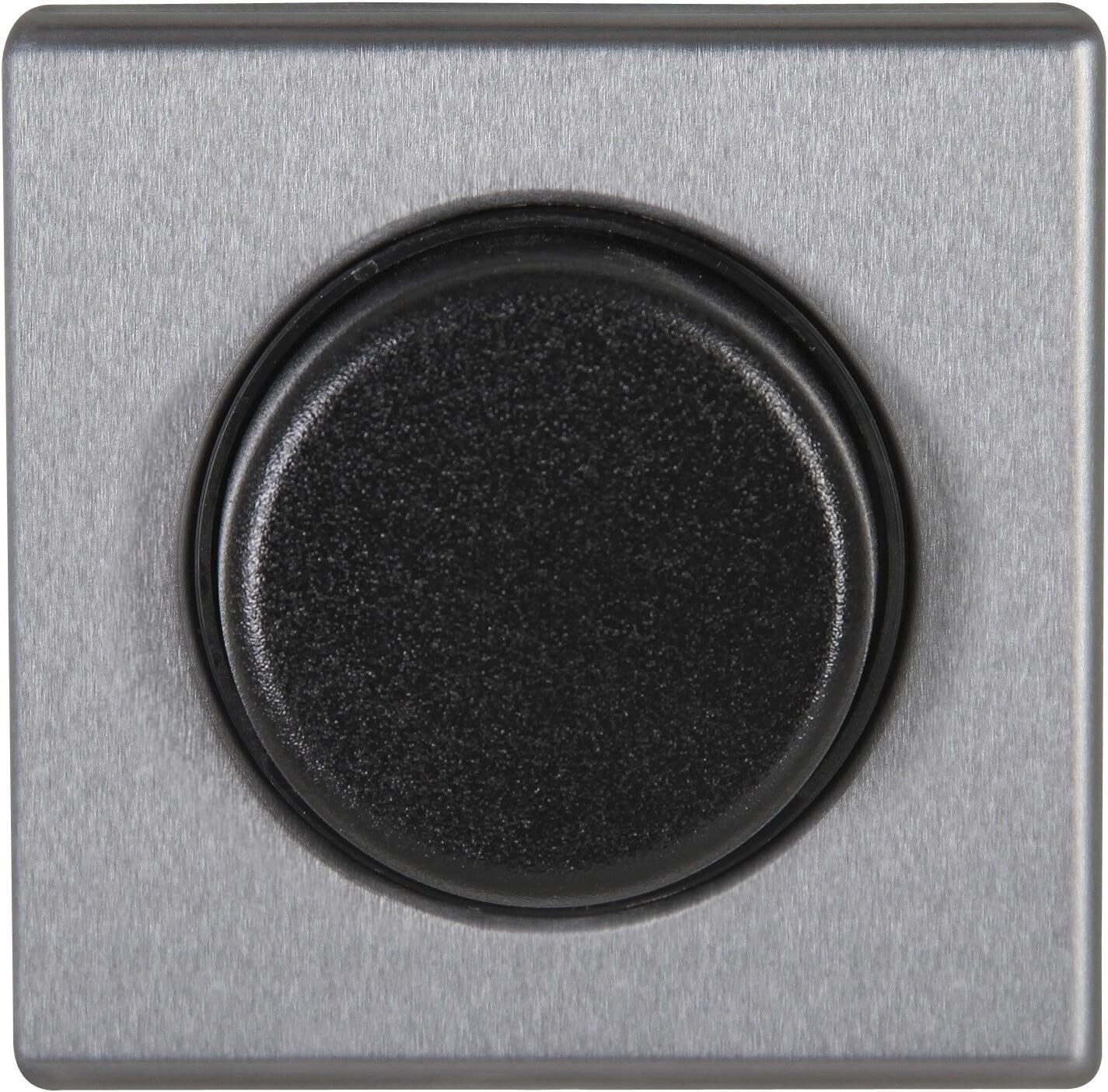 Kopp Schalter Kopp Vision Dimmerabdeckung Wippen-Wechseldimmer Druckknopf Silber, für