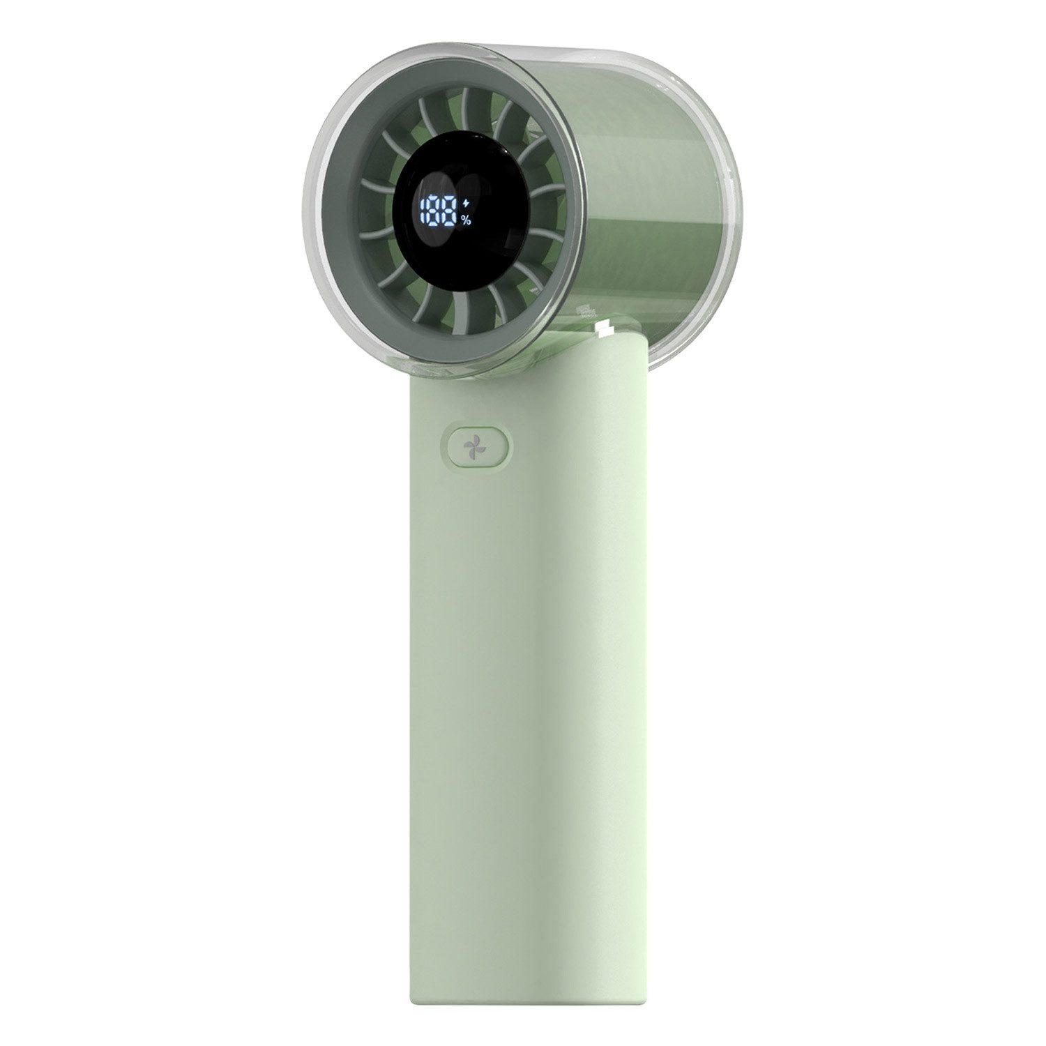 Handventilator Akku Aufladbar Mini Ventilator Tragbarer mit LED-Display 3000mAh