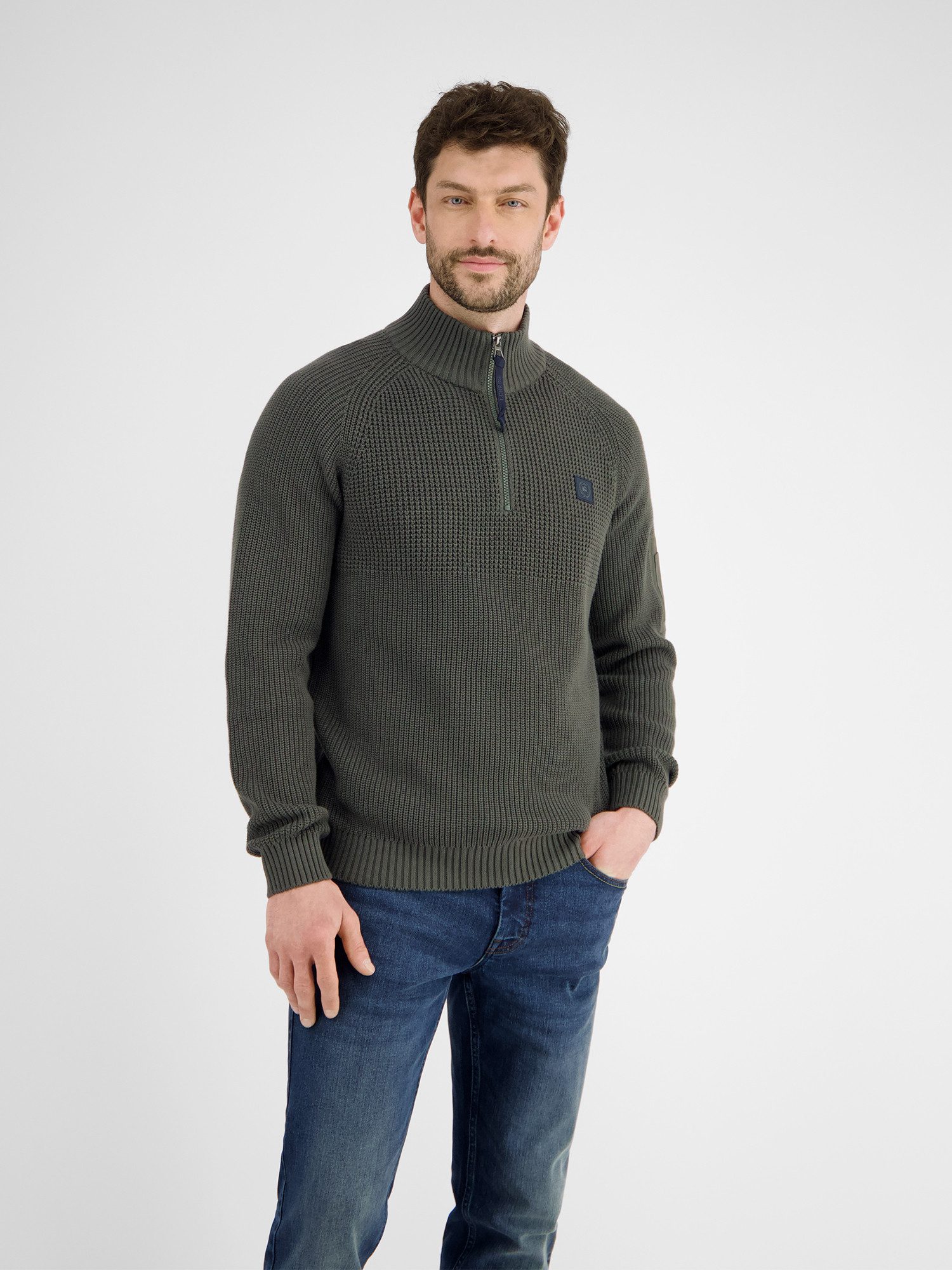 LERROS Troyer Herren Stricktroyer, grob gerippt