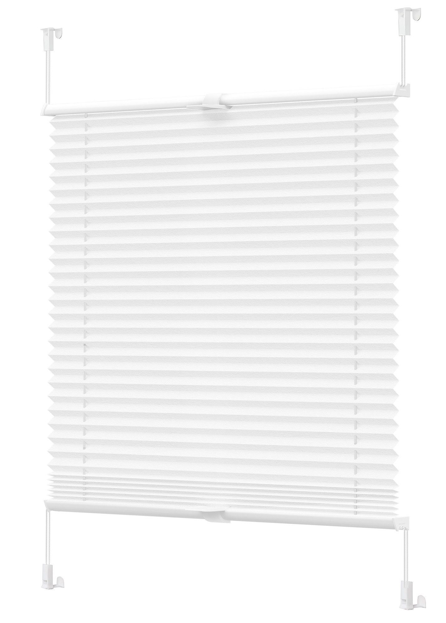 Vkele Plissee Ohne Bohren,Klemmfix,Weiß, Einfach Montage, Klemmträger, Easy günstig online kaufen