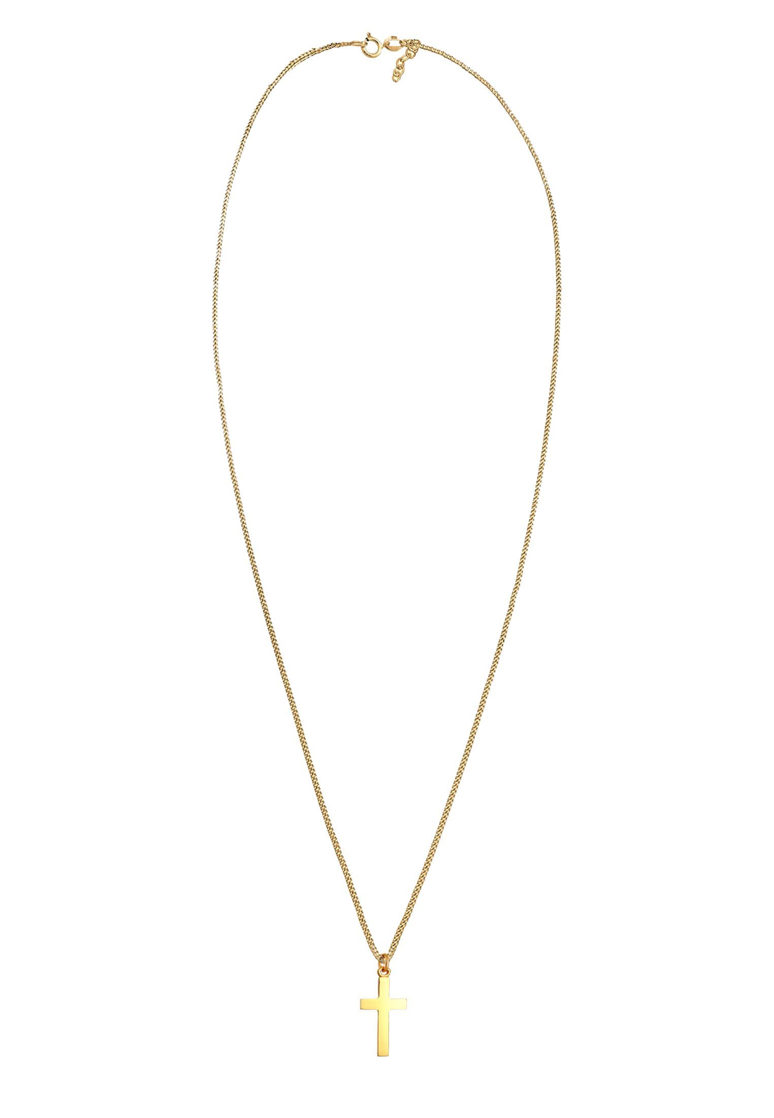 Elli Kette mit Anhänger Kids Kreuz Symbol Kommunion 925 Silber, Kreuz