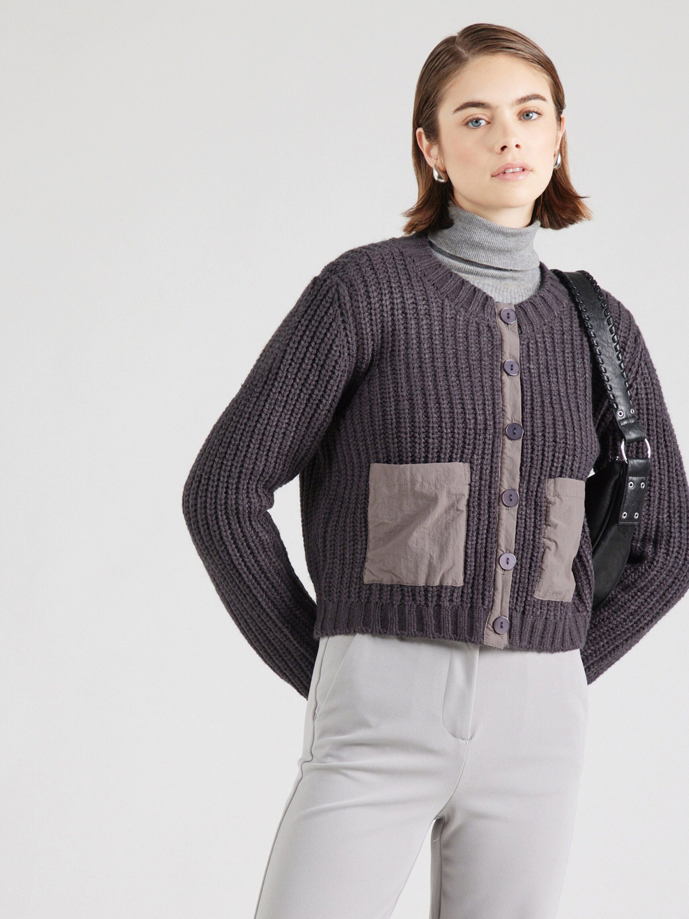 Vila Strickjacke VIBerg (1-tlg) Plain/ohne Details