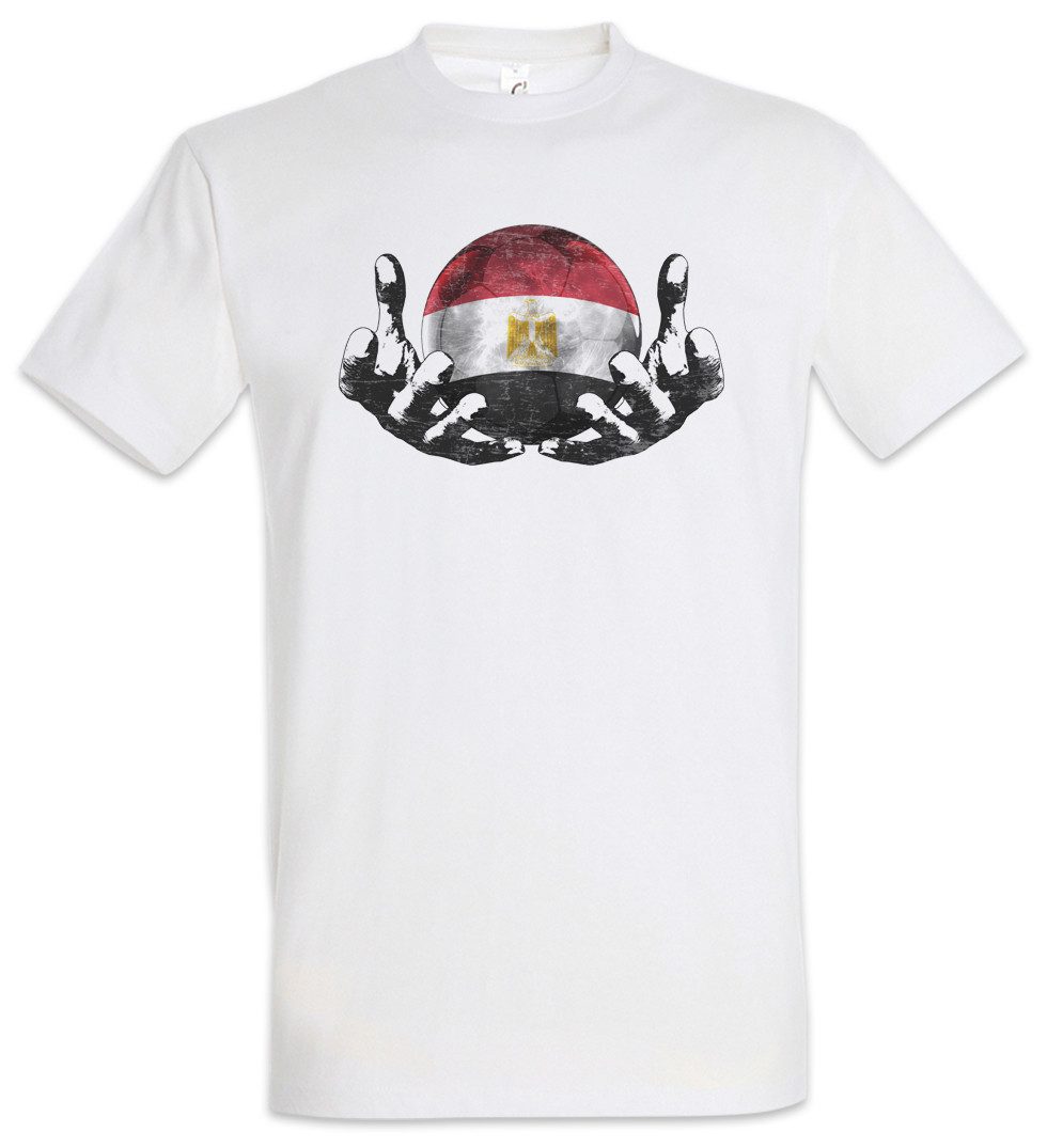 Urban Backwoods Print-Shirt Egypt Football Magic Ball Herren T-Shirt Ägypten Ägyptisch Ägyptische (1-tlg) Fahne Egyptian Fußball Fussball