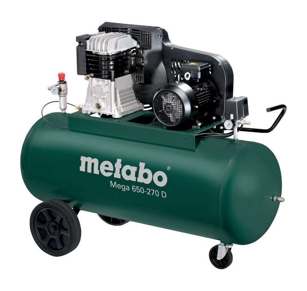 metabo Kompressor Mega 650-270 D, 4000 W, max. 11 bar, 270 l