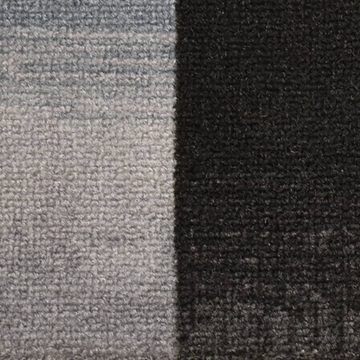 Stufenmatte Treppenmatten Selbstklebend 15 Stk. Schwarz und Grau 65x21x4 cm, vidaXL, Rechteckig, Höhe: 4 mm