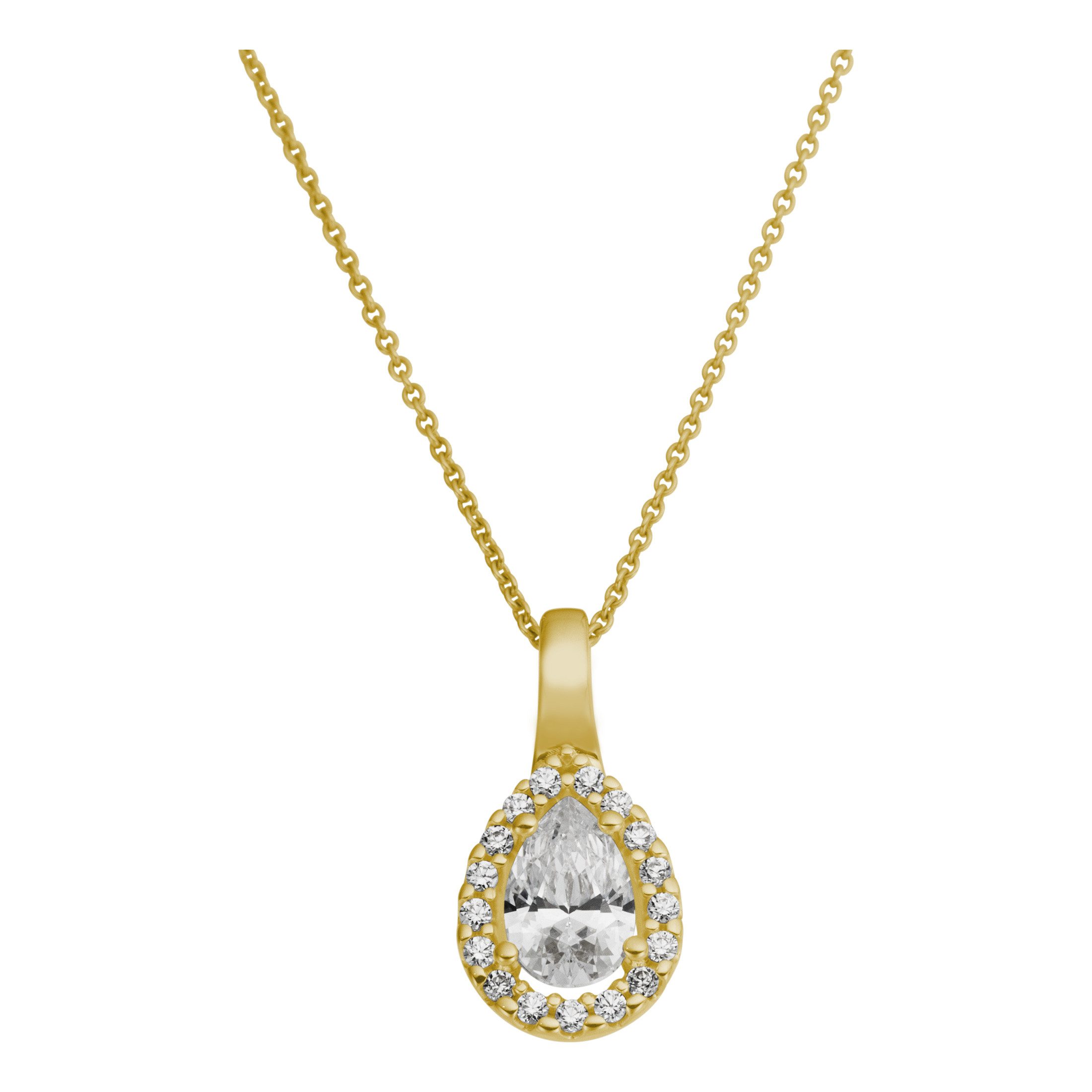 Kettenanhänger Schmuck Geschenk Gold 333 Halsschmuck Anhänger Tropfen