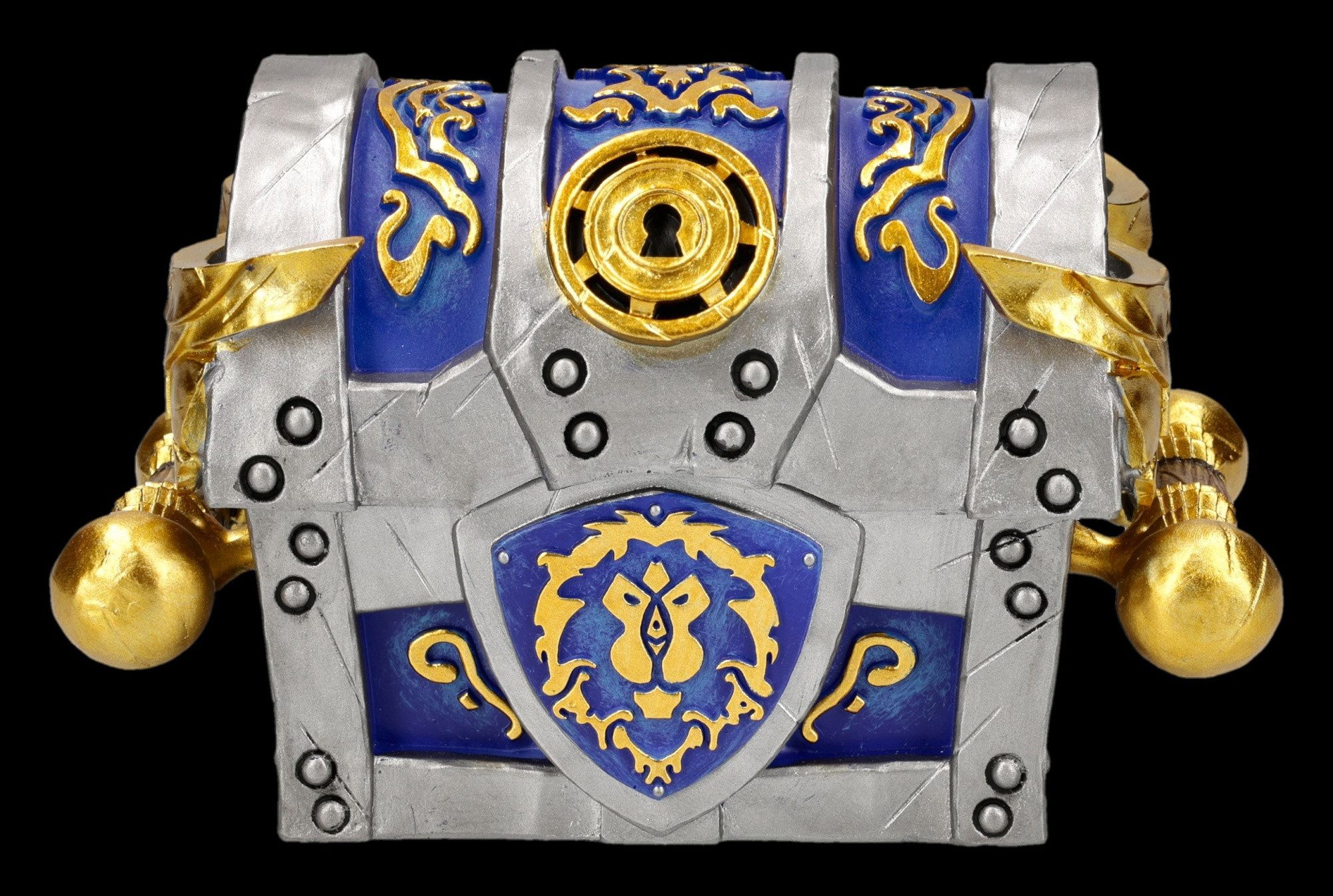 Figuren Shop GmbH Dekoobjekt Warcraft Schatulle – Alliance Truhe Sammlerfigur Deko 10,5 cm Box