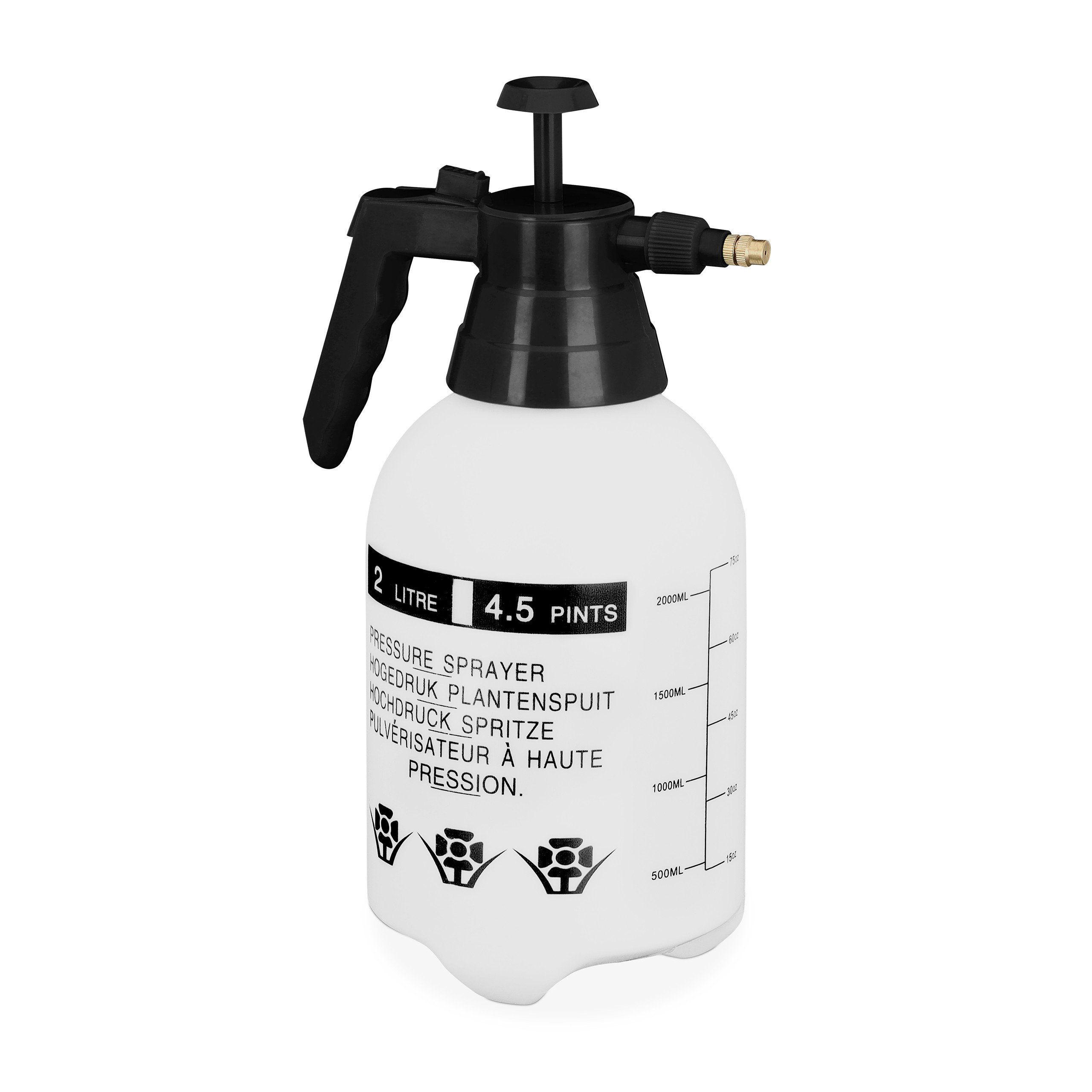 Drucksprühgerät Drucksprüher 2 Liter schwarz