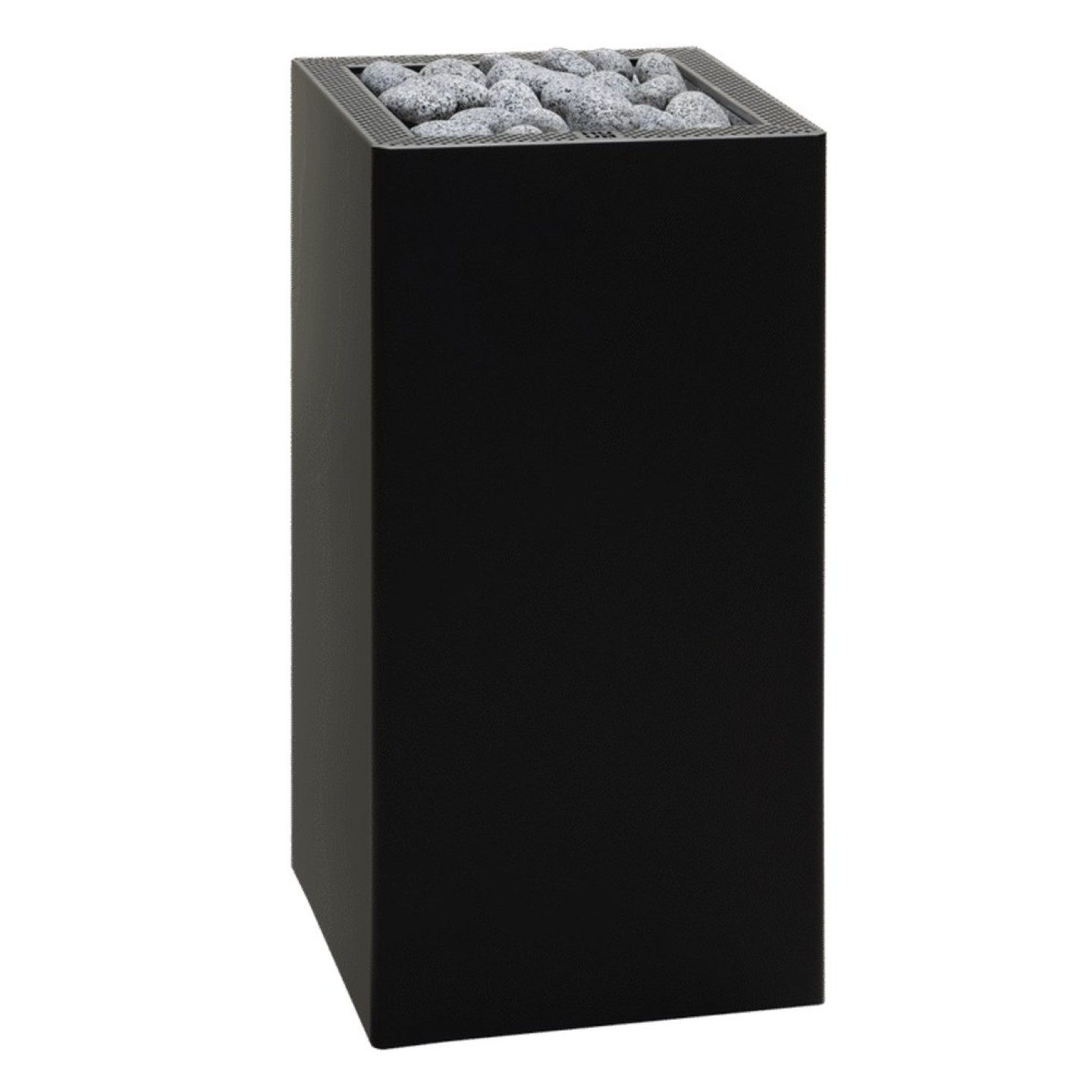 HUUM Saunaofen HUUM CORE Black 6 kW Elektro-Saunaofen, 6 kW, externe Steuerung, Standofen mit schwarzer Metallverkleidung für 5–9 m³