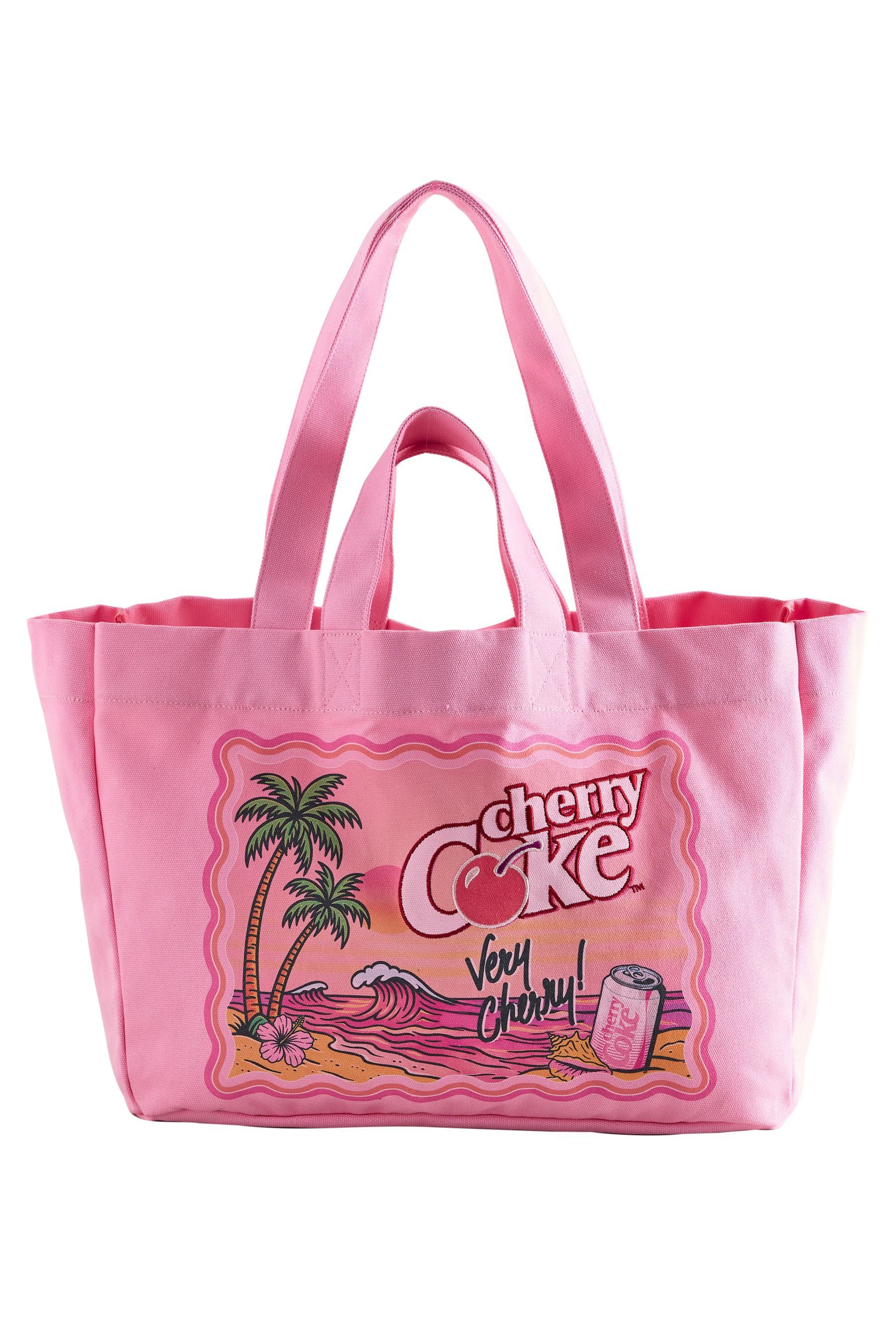 Next Schultertasche Lizenzierte Canvas-Schultertasche, Cherry Coke (1-tlg)