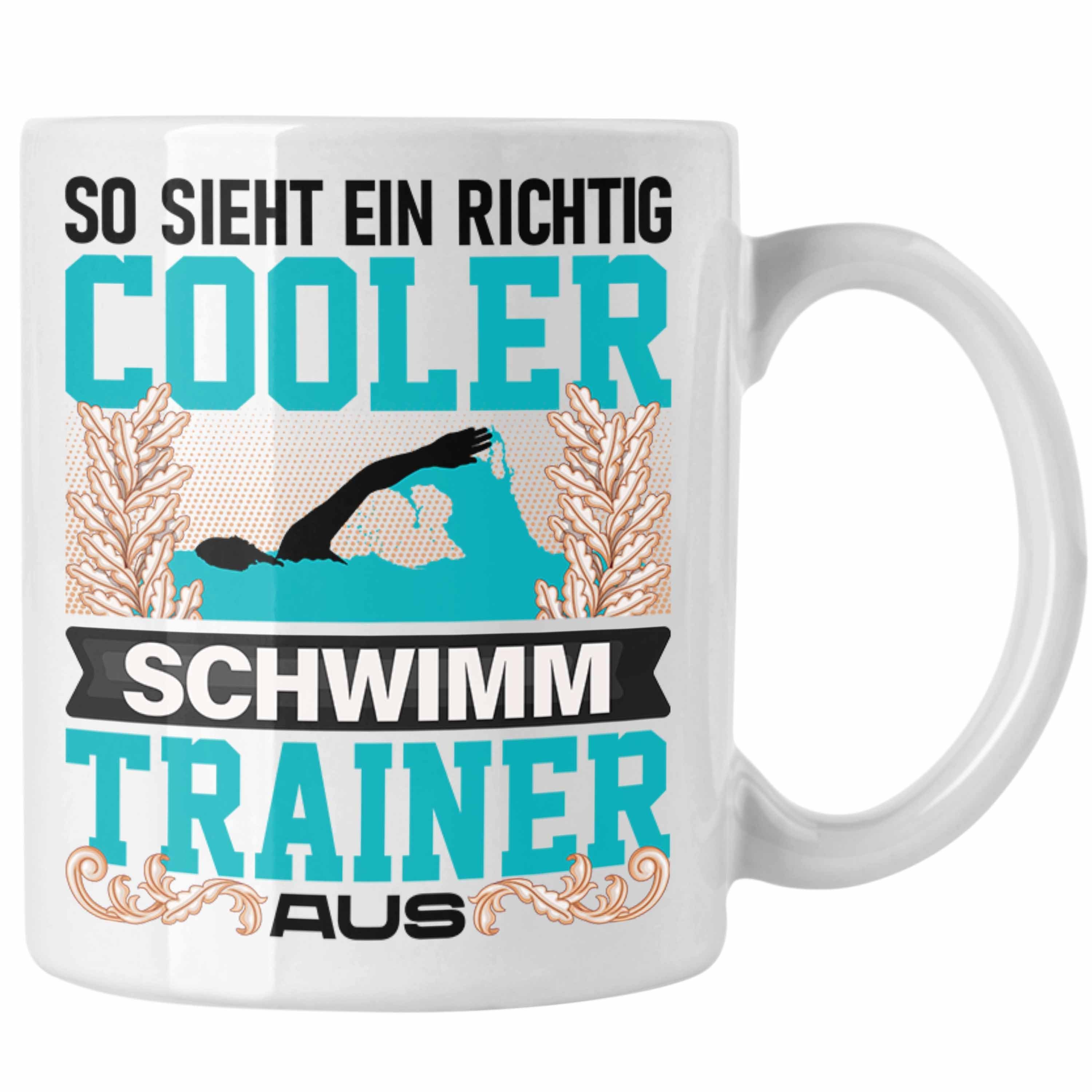 Trendation Tasse Trendation Schwimm Trainer Lehrer Tasse Geschenk