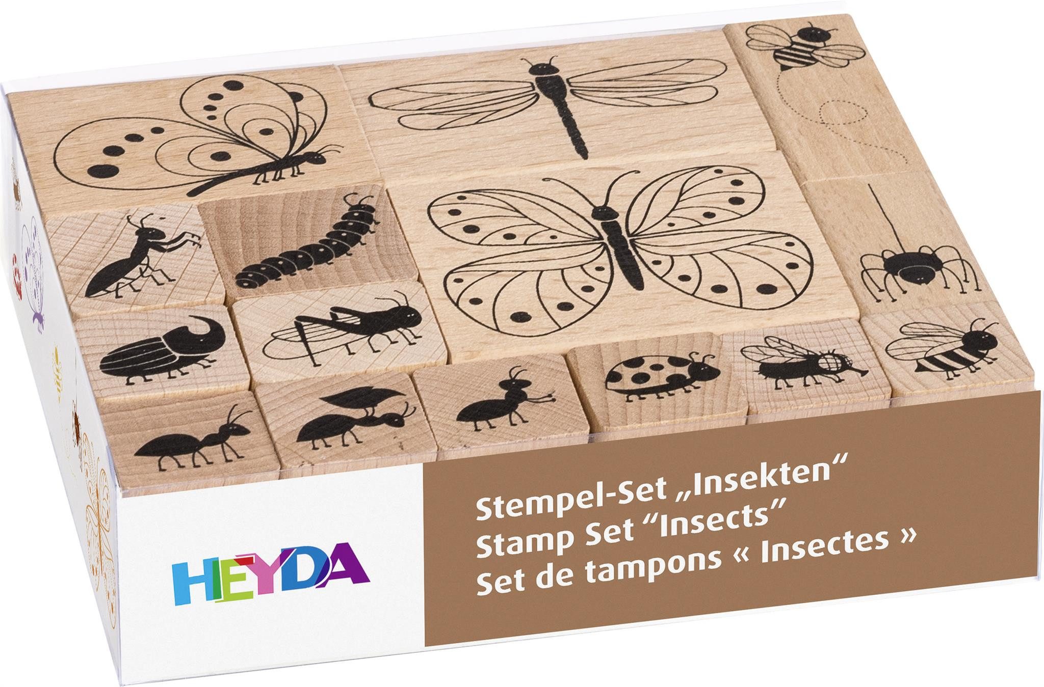 Heyda Stempel Stempelset Insekten