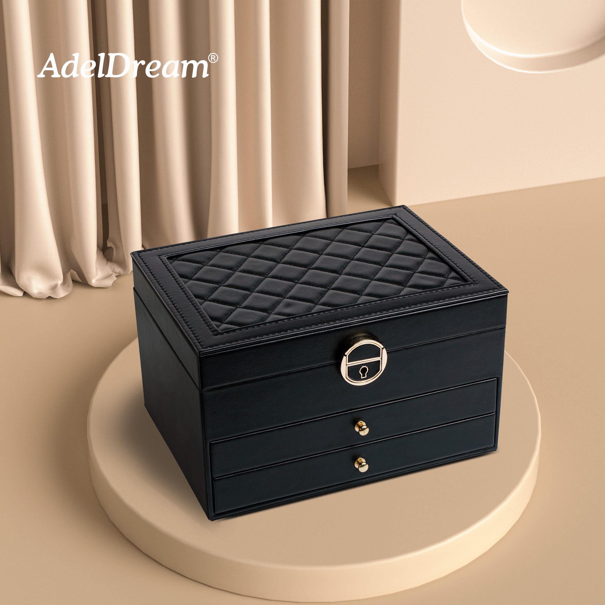 AdelDream Schmuckkasten AdelDream Schmuckkasten dreistöckige Schmuckbox – Bild 4 von 5