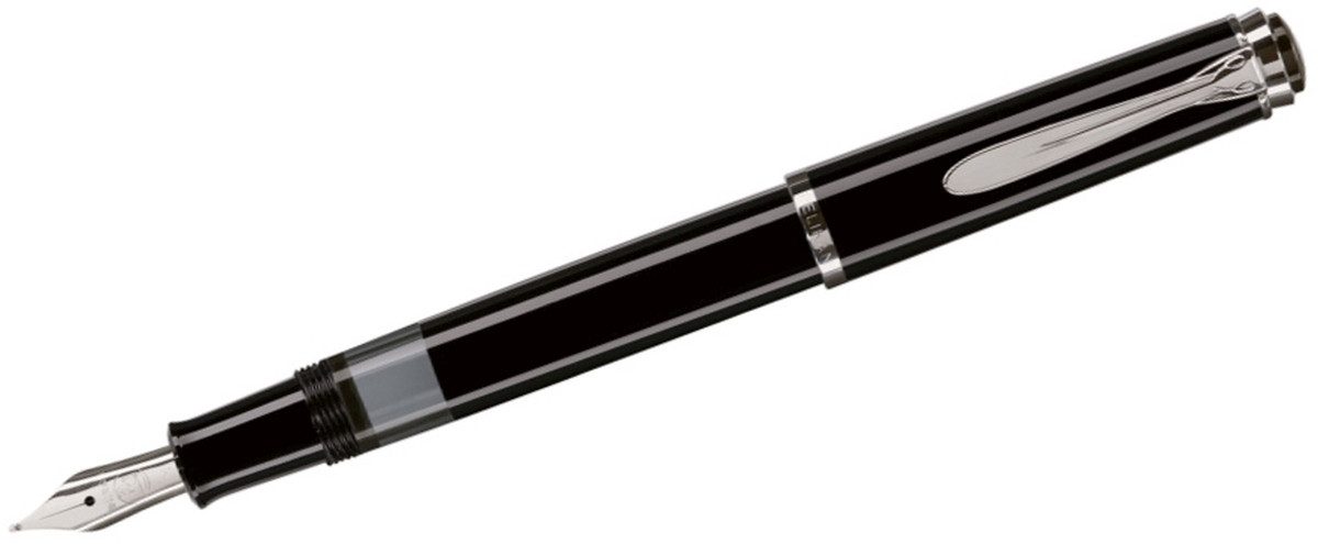 Pelikan Füllfederhalter Kolbenfüllhalter Classic M205 EF schwarz