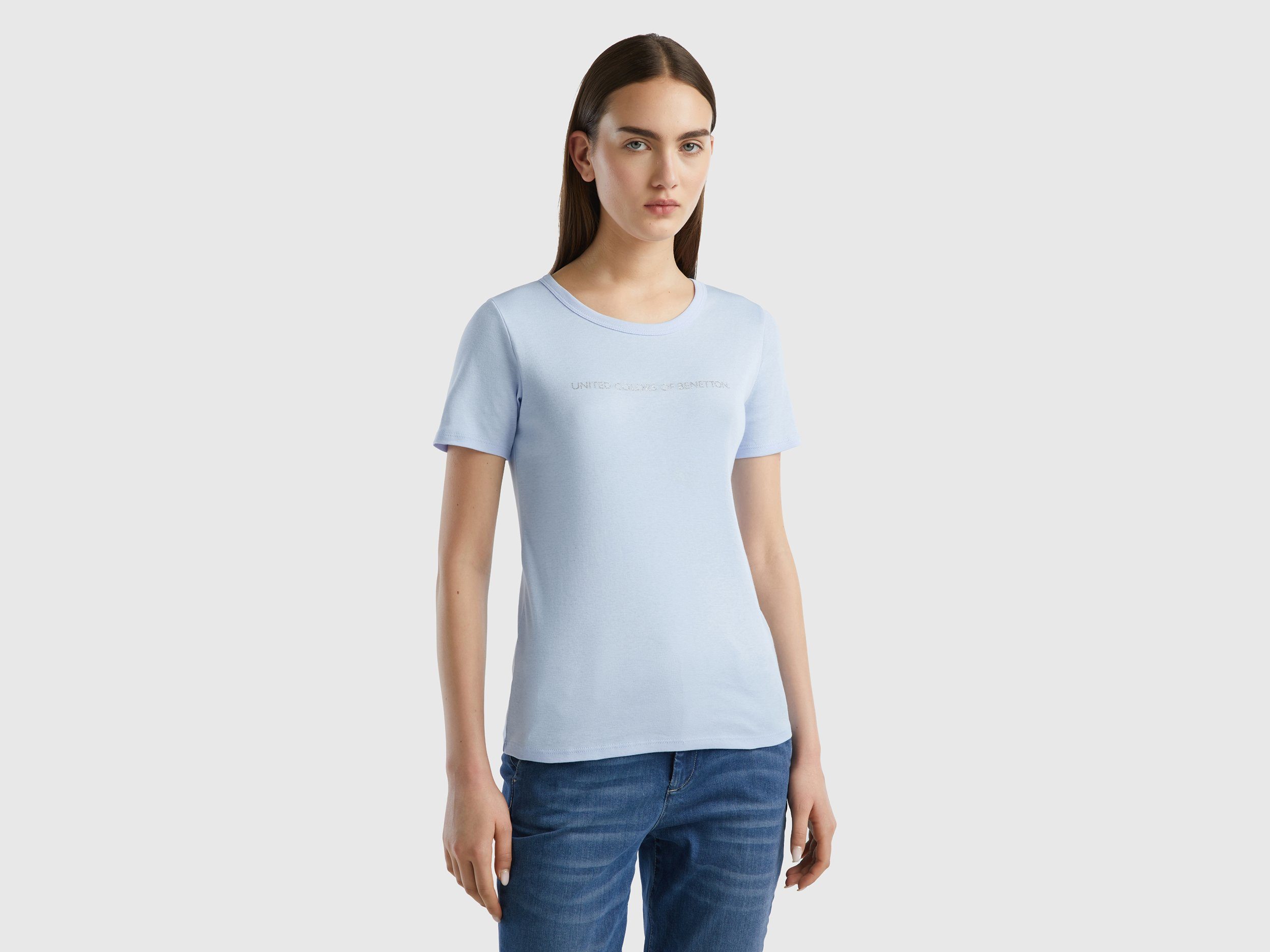 Baumwolle of T-Shirt, Benetton aus Jersey Single reiner United Colors