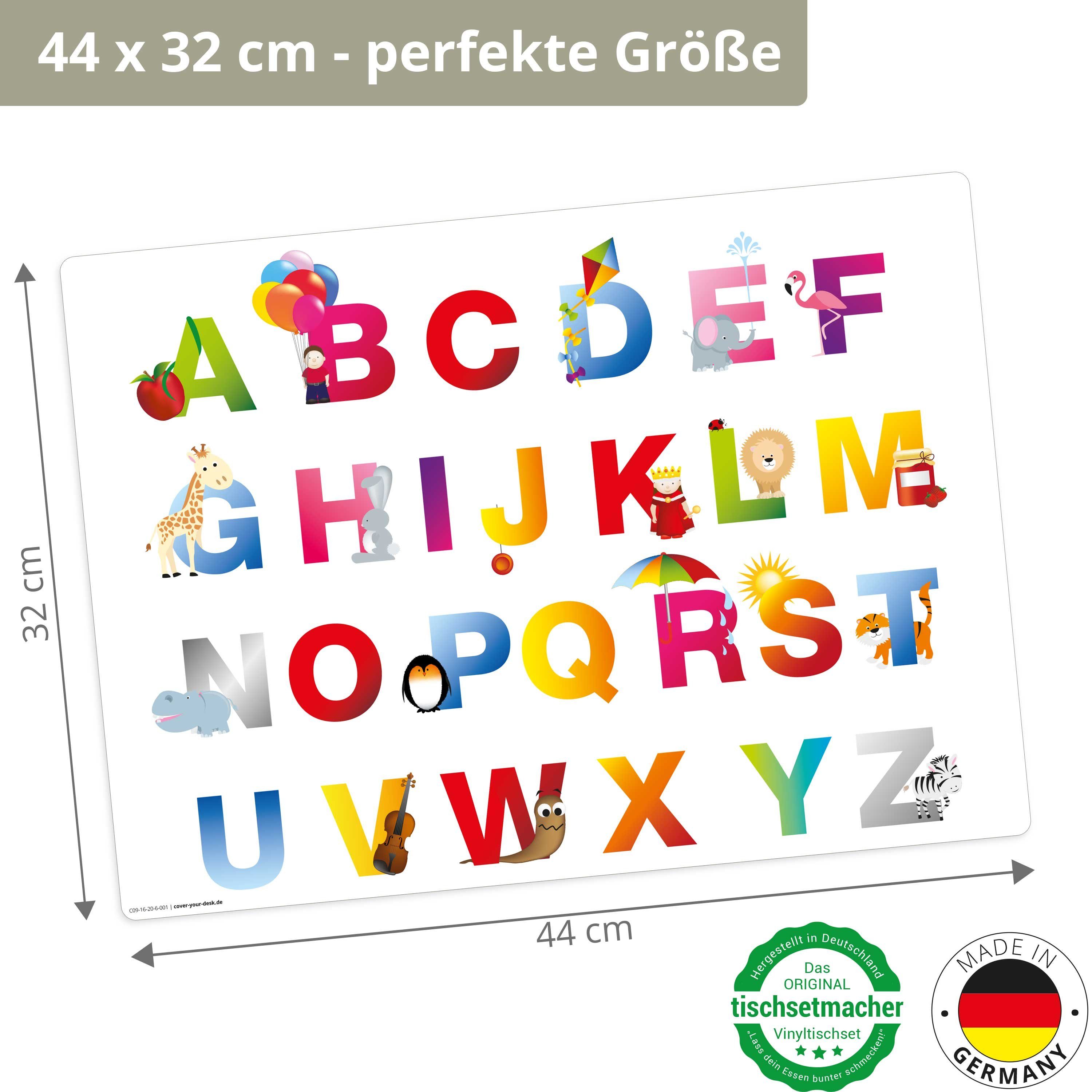 Tischsetmacher Platzset Tischset I Platzset abwaschbar - Kinder ABC, (aus e günstig online kaufen