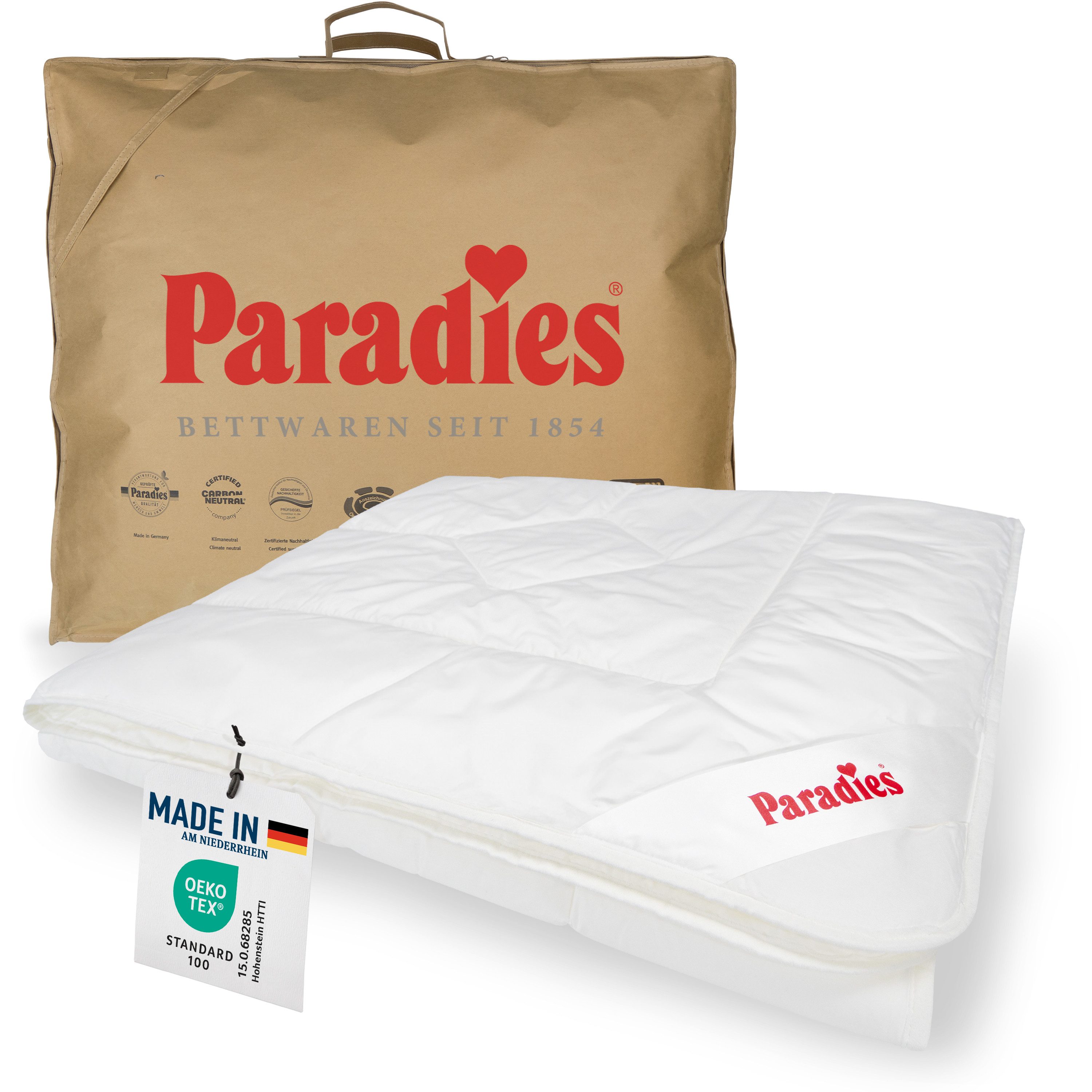 Paradies Kunstfaserbettdecke Prima Bio, Füllung: 100% günstig online kaufen