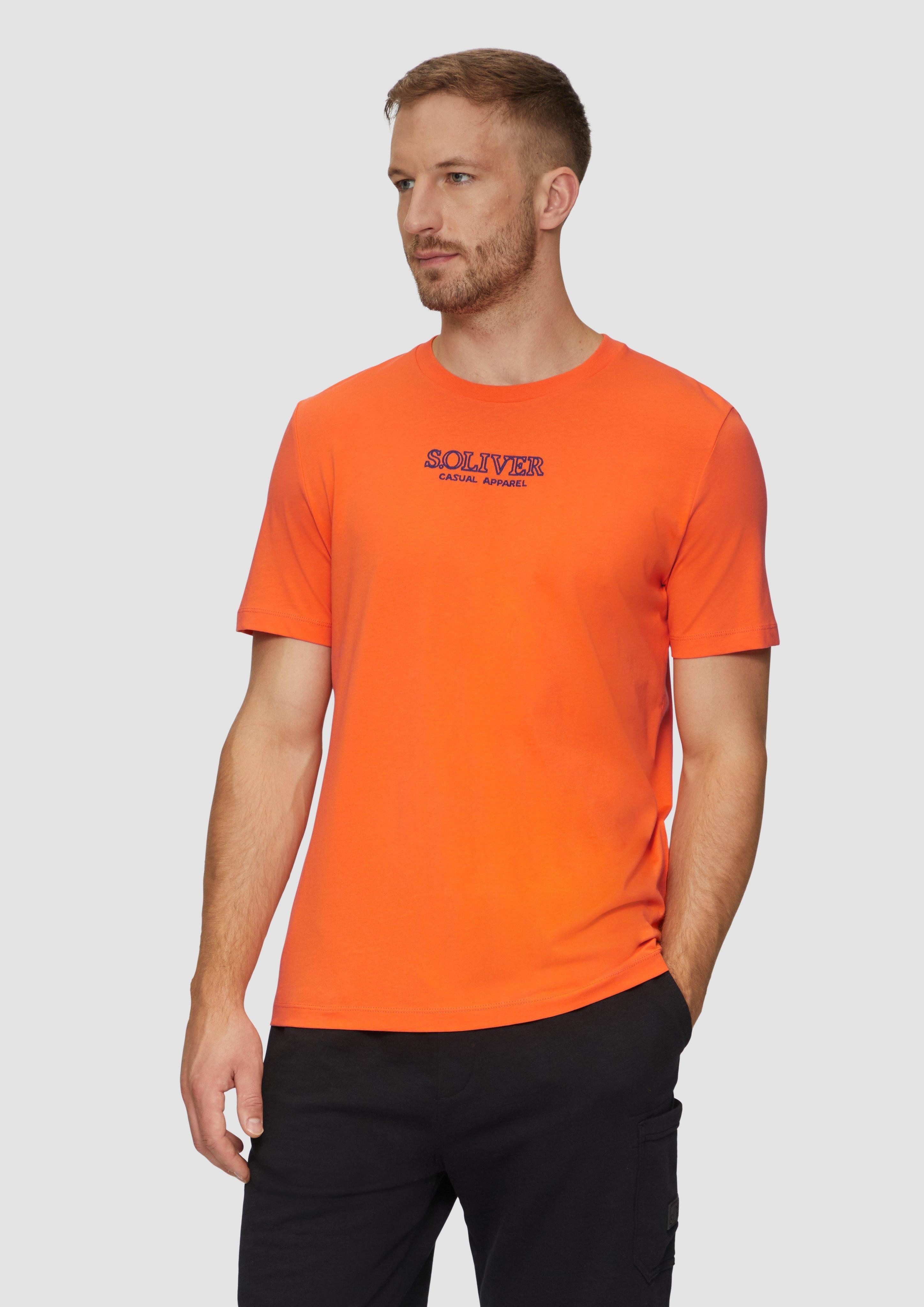 s.Oliver Kurzarmshirt T-Shirt mit Logo-Motiven aus günstig online kaufen