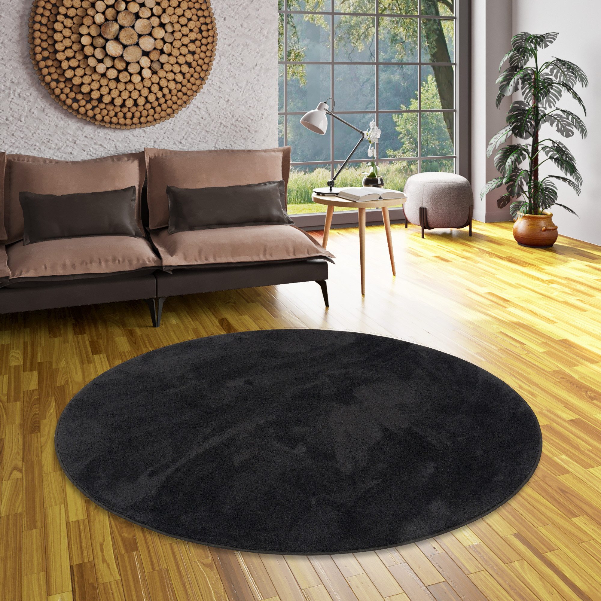 Snapstyle Hochflor-Teppich, Rund, Höhe: 20 mm günstig online kaufen