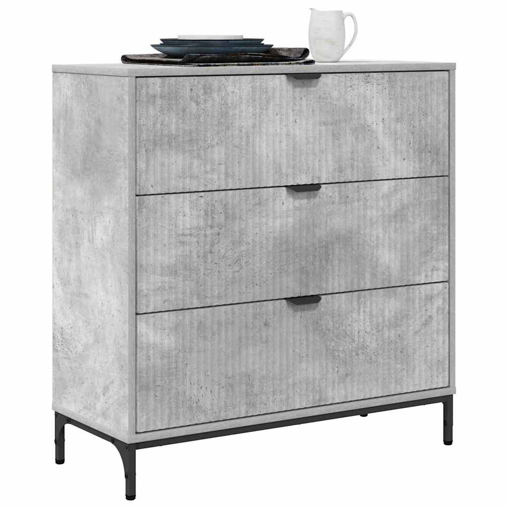 vidaXL Sideboard Sideboard Betongrau 79,5 x günstig online kaufen