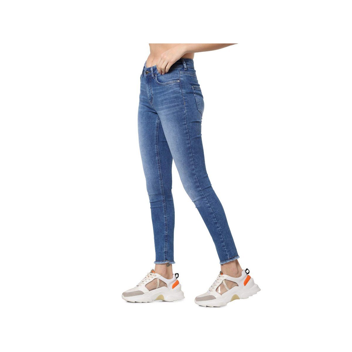 ONLY Skinny-fit-Jeans mittel-blau (1-tlg)