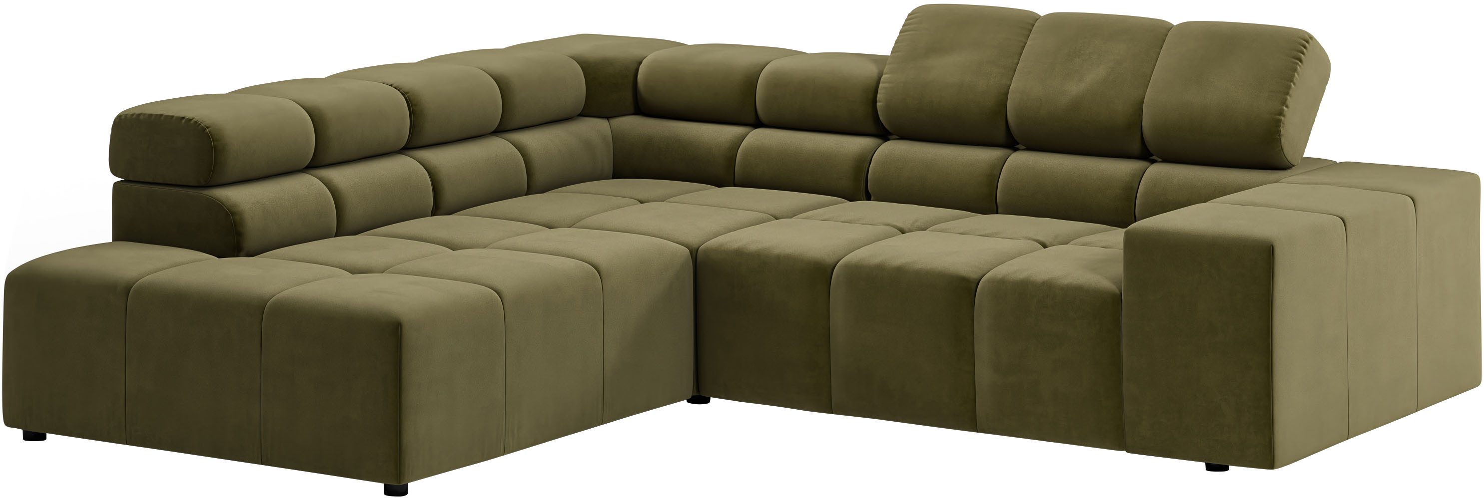 Home affaire Ecksofa Ancona, incl. Kopfteilverstellung + 3 Zierkissen, L-Form, Breite 249cm, wahlweise motorische Sitztiefenverstellung, B/T(H: 249/215/70 cm
