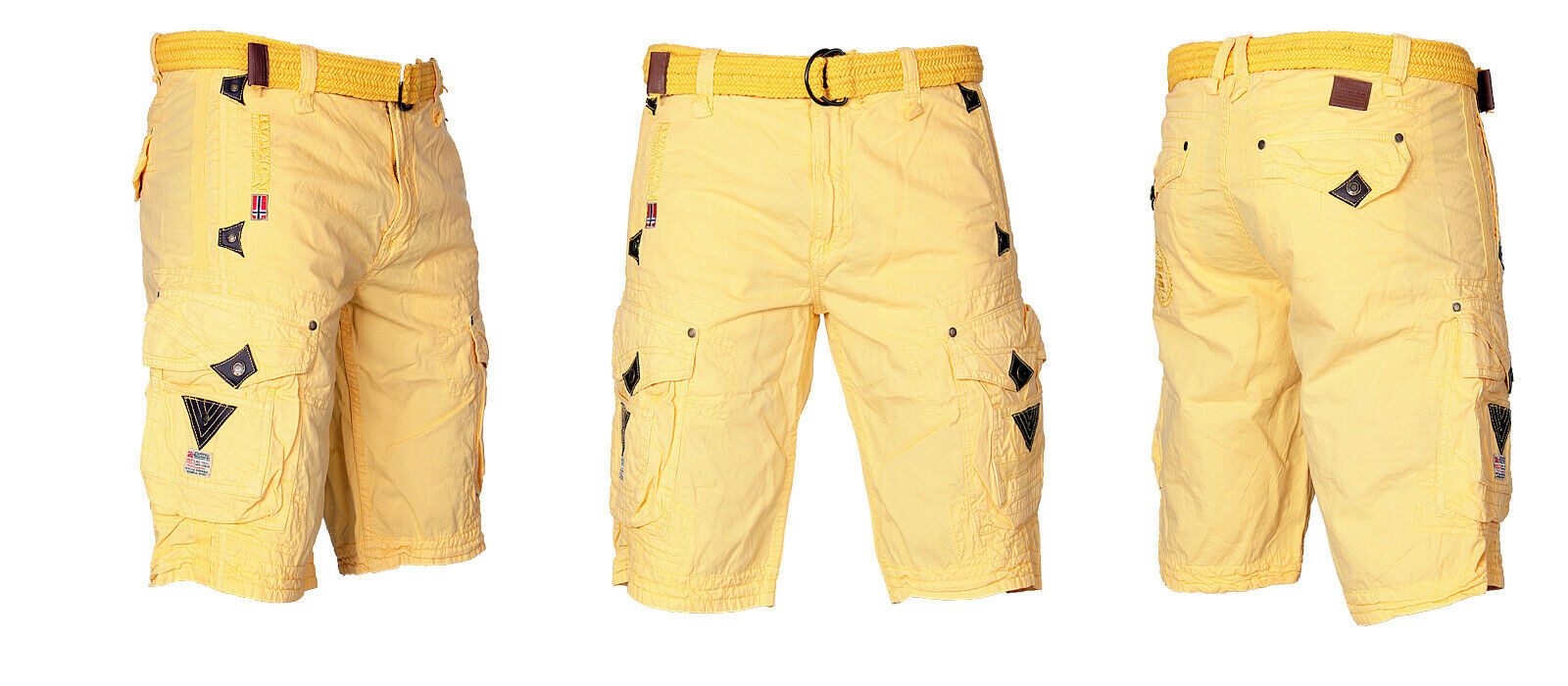 Geographical Norway Shorts Herren Cargo Shorts kurze Hose knielang Short Bermuda Sommer Freizeit – Bild 5 von 5