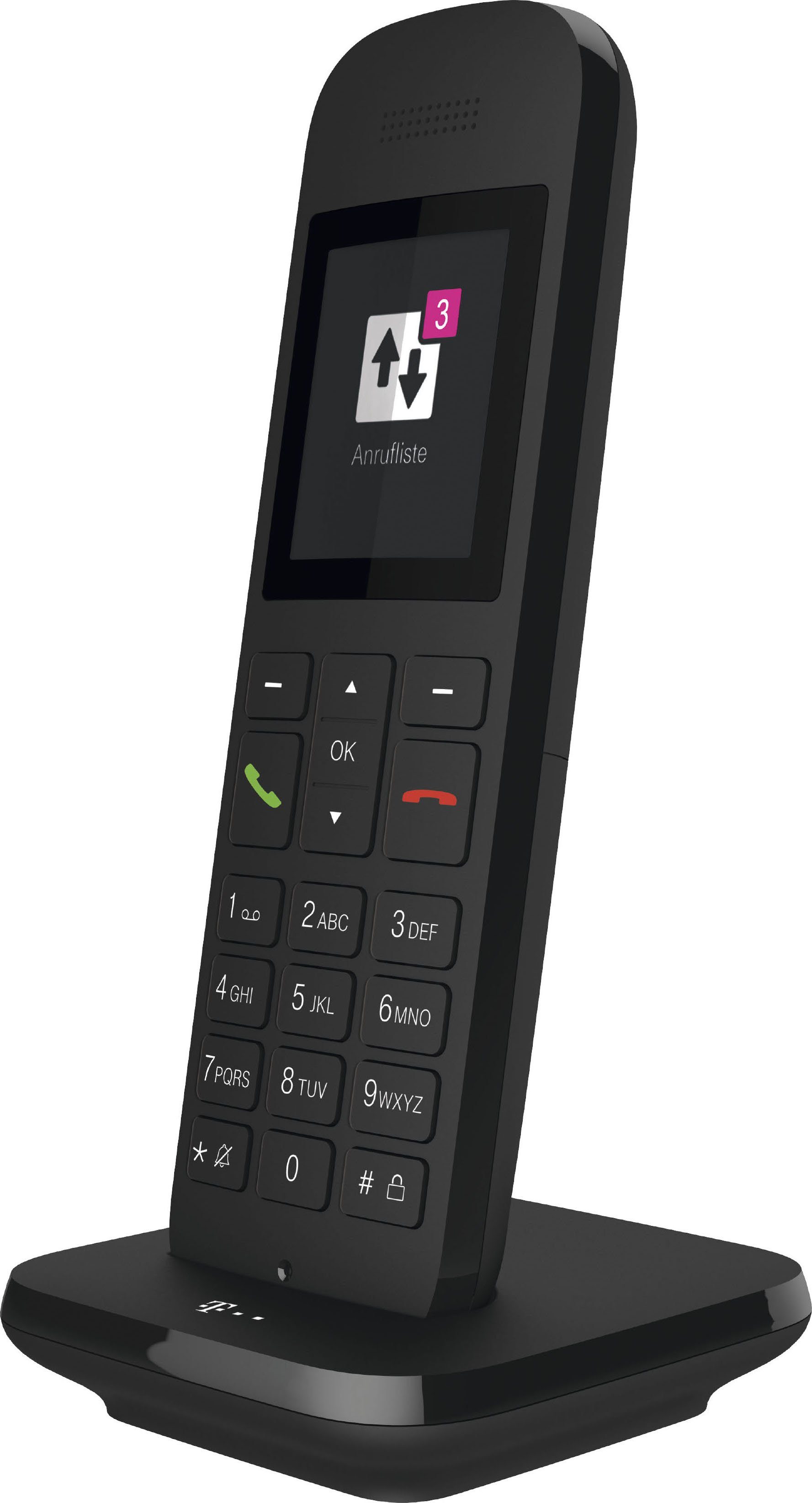 Telekom Speedphone 12 DECT-Telefon (Mobilteile: 1, mit HD Voice, Multifunktionstaste 5 cm Farbdisplay)