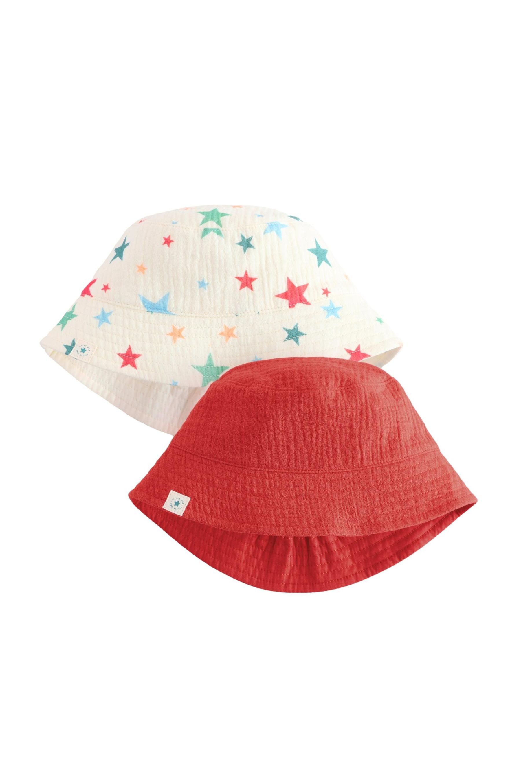 Next Fischerhut 2er-Pack Baby-Anglerhüte aus 100 % Baumwolle (2-St)