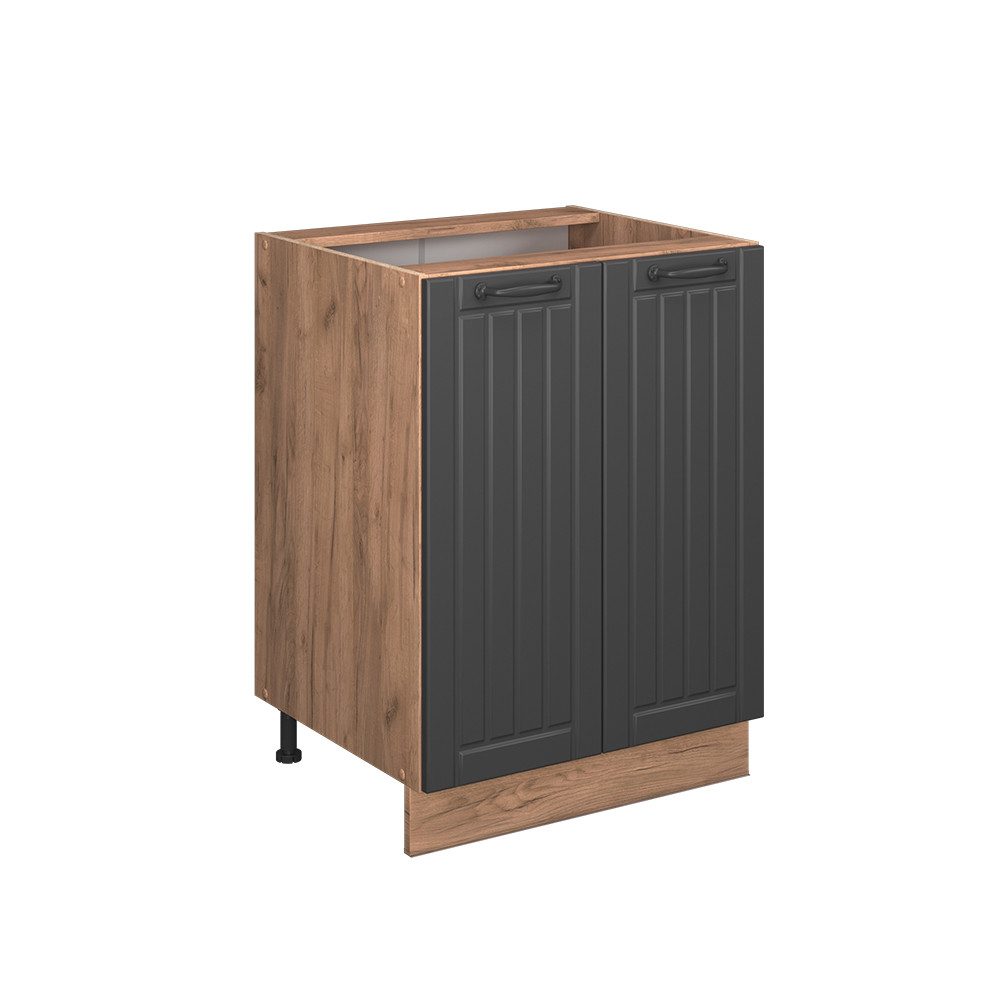 Vicco Unterschrank Fame-Line, Dunkelgrau/Goldkraft Eiche, 60 günstig online kaufen