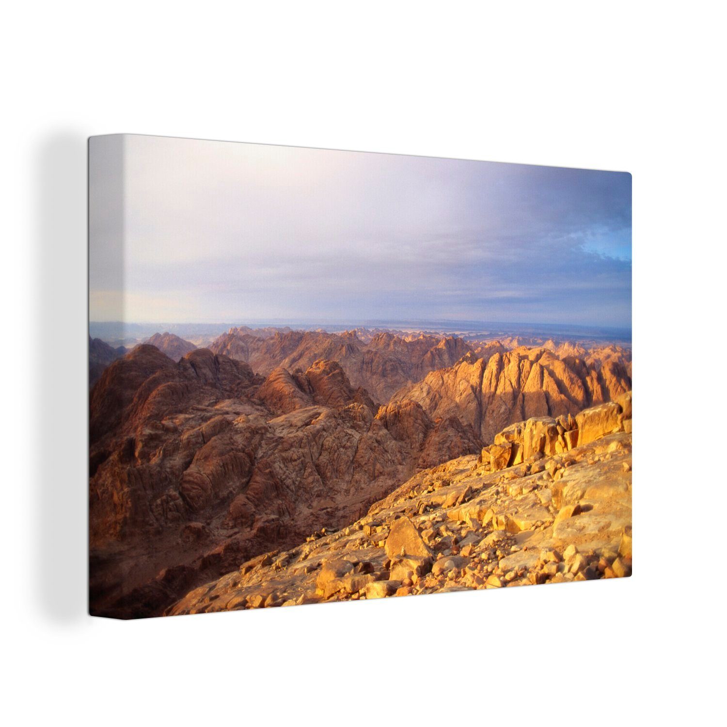 OneMillionCanvasses® Leinwandbild Blick auf den Berg Sinai Ägypten, (1 St), Wandbild Leinwandbilder, Aufhängefertig, Wanddeko, 30x20 cm