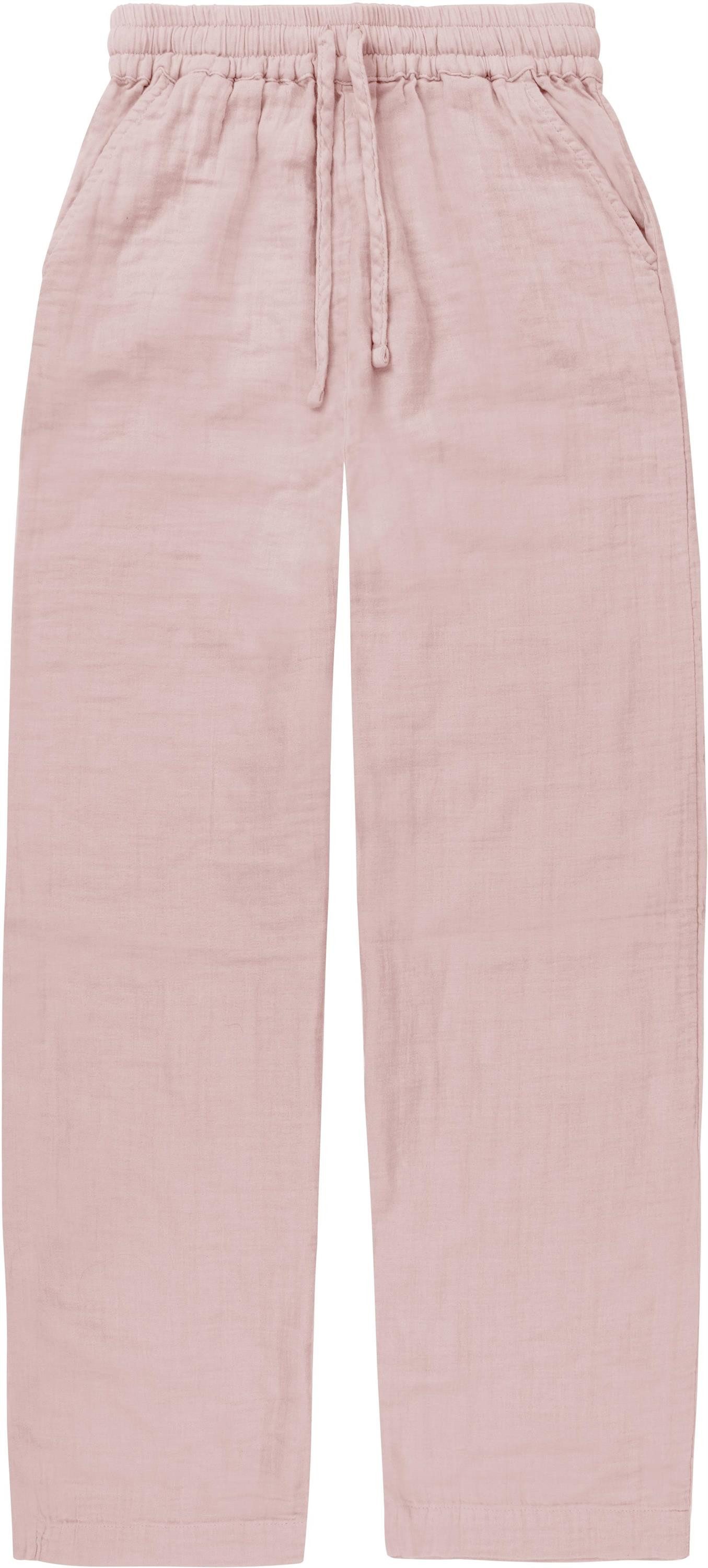 Janice Stoffhose Lange Damen Musselin Hose Larisa Lockere Sommer Stoffhose für Frauen