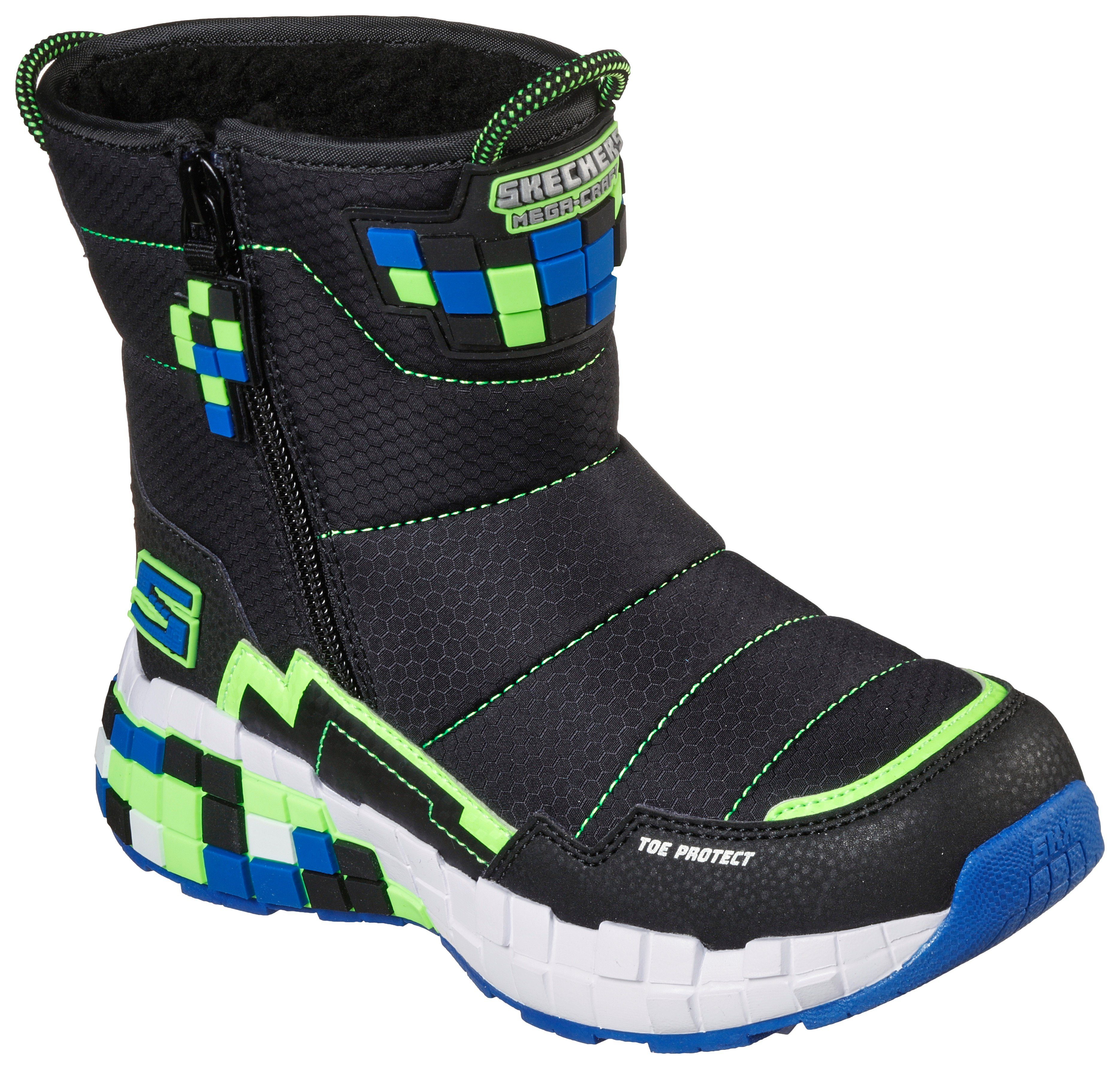 Skechers Kids MEGA-CRAFT FLASH BREEZE Winterboots mit Reißverschluss