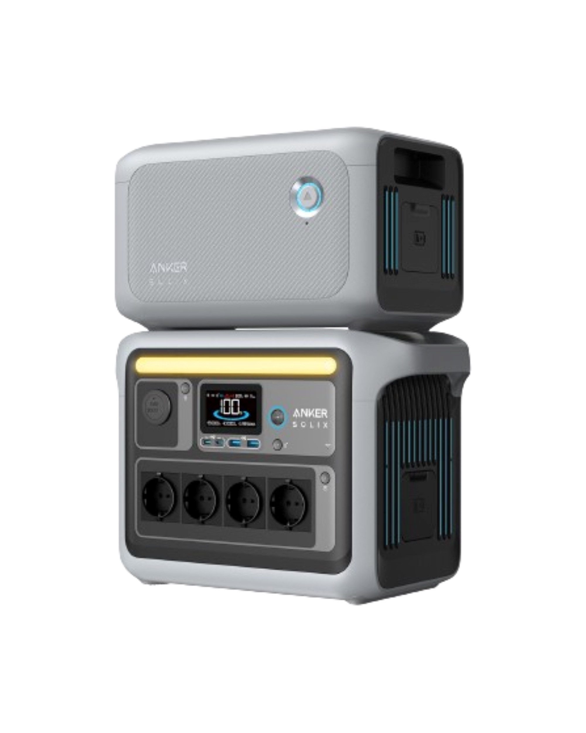 Anker Anker SOLIX BP1000 Erweiterungsakku 1056Wh 0% Mwst. Solarakkus Dieses Angebot ist mit 0% Mwst. gemäß §12, Abs. 3 UstG ausgewiesen und richtet sich ausschließlich an Endverbraucher., 100% Ultra-Fast Aufladung