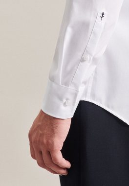 seidensticker Businesshemd Shaped Shaped Langarm Button-Down-Kragen Uni