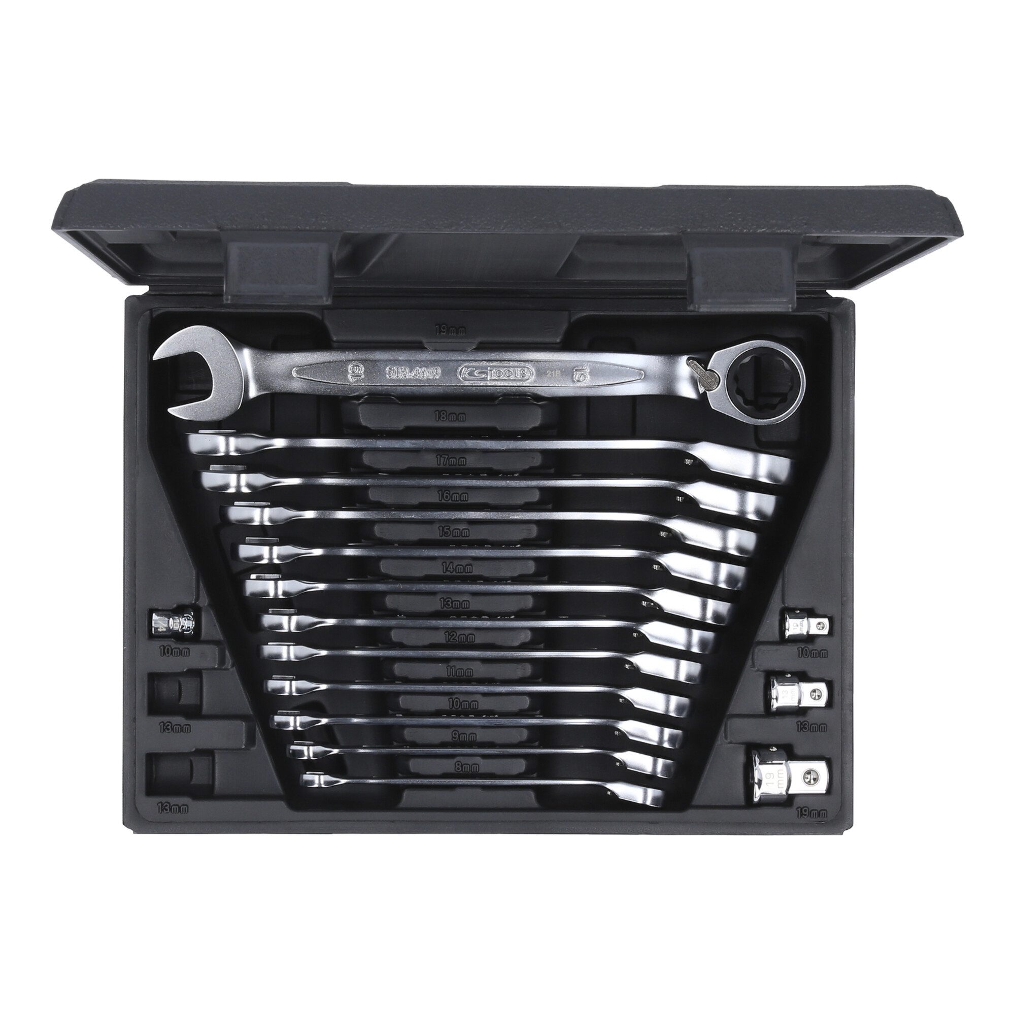 KS Tools Schraube KS Tools GEARplus Ratschenringmaulschlüssel-Satz, umschaltbar,16-tlg.