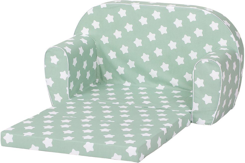 Knorrtoys® Sofa Green White Stars, für Made Kinder; in Europe